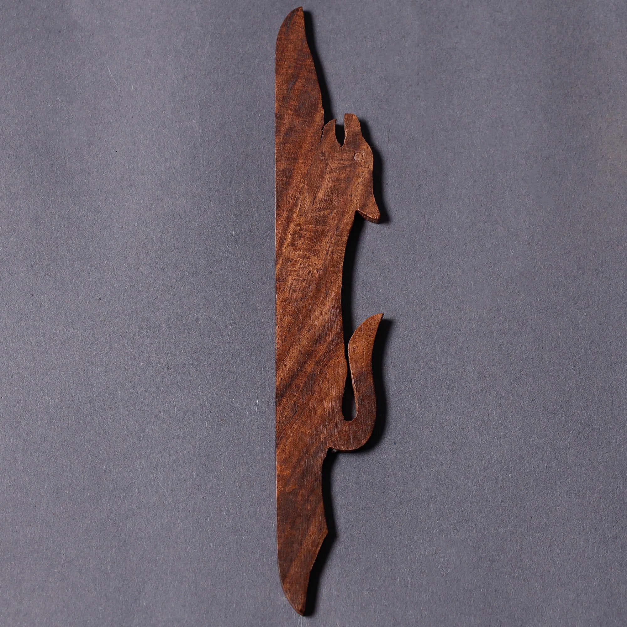 ITOKRI CRAFTS INITIATIVE Bijnor Hand Carved Sheesham Wood Bookmark - view 2