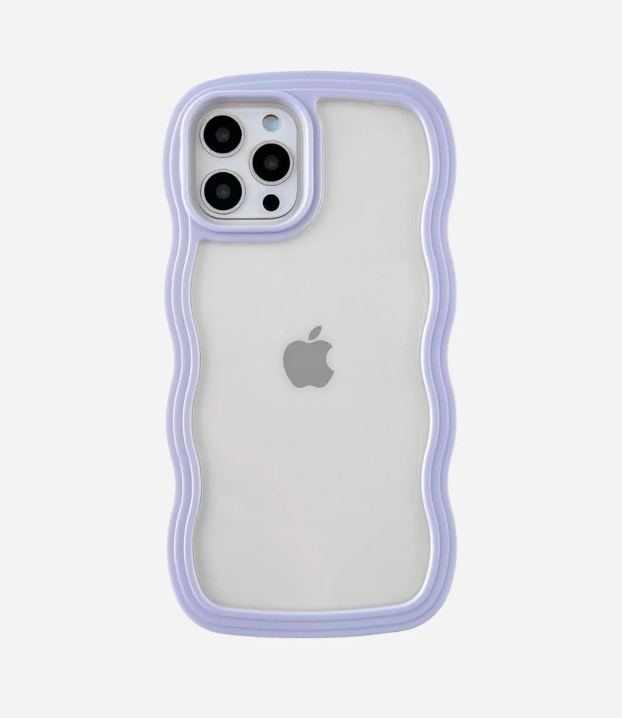 The Case Company Lavender Wavy Clear Soft iPhone Case