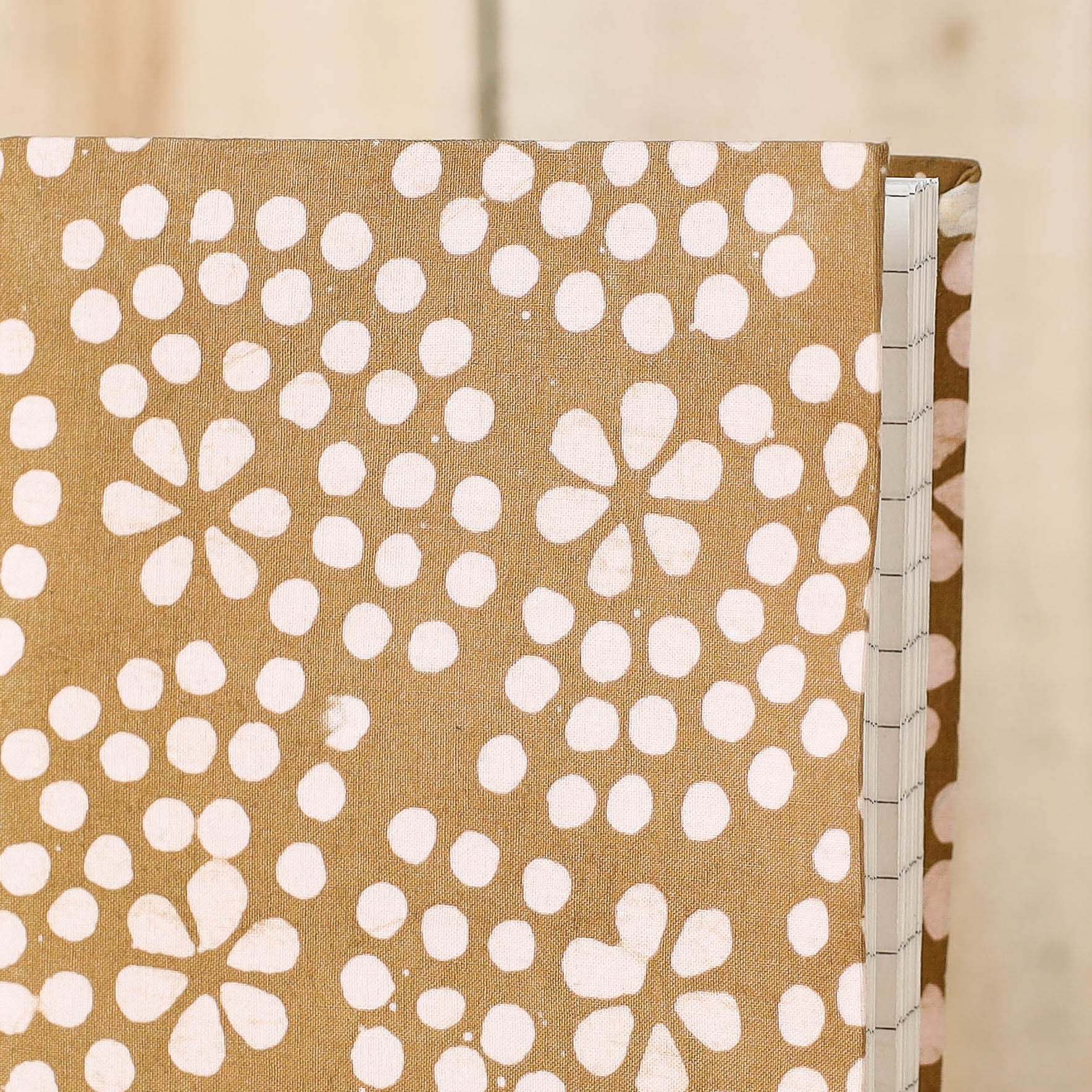 BINDAAS UNLIMITED Brown - Batik Fabric Cover Handmade Paper Notebook (7 x 5 in) - view 2