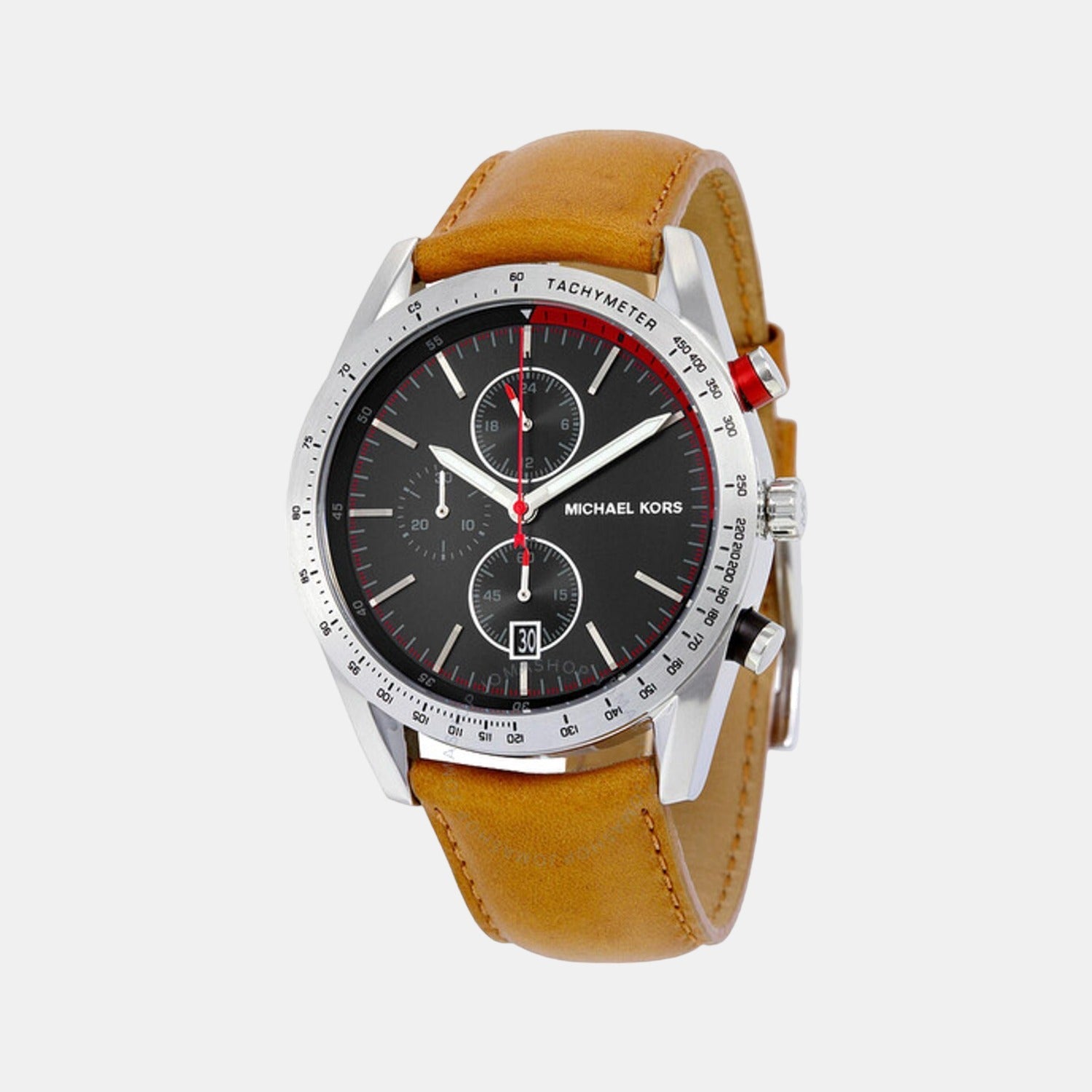 Michael Kors Accelerator Women Quartz Black Dial Chronograph Stainless Steel Watch MK8439