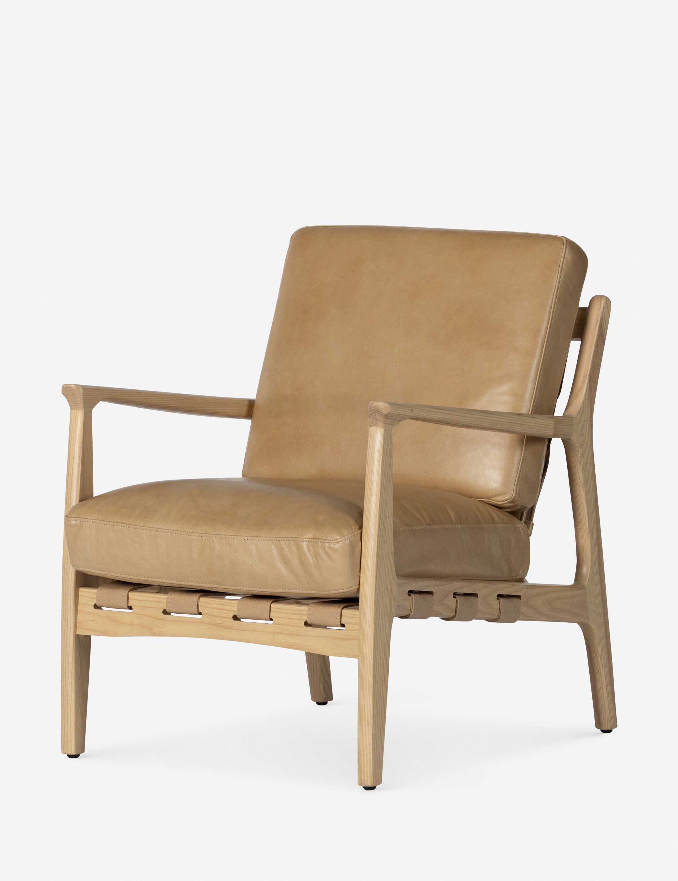 Lulu and Georgia Kenneth Leather Chair - view 10