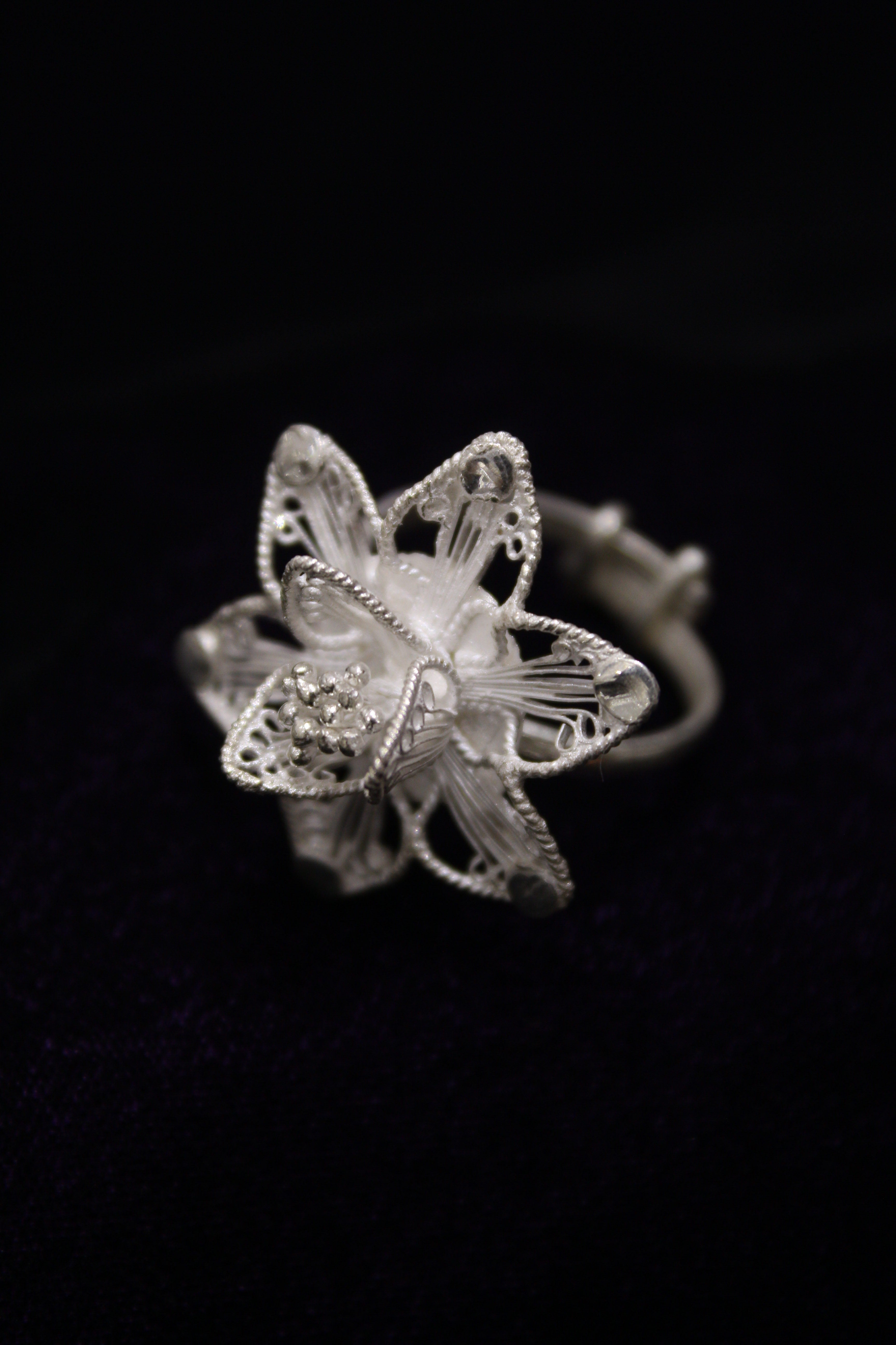 Indianvillez Women's Tarakasi Silver Filigree Ring - view 2
