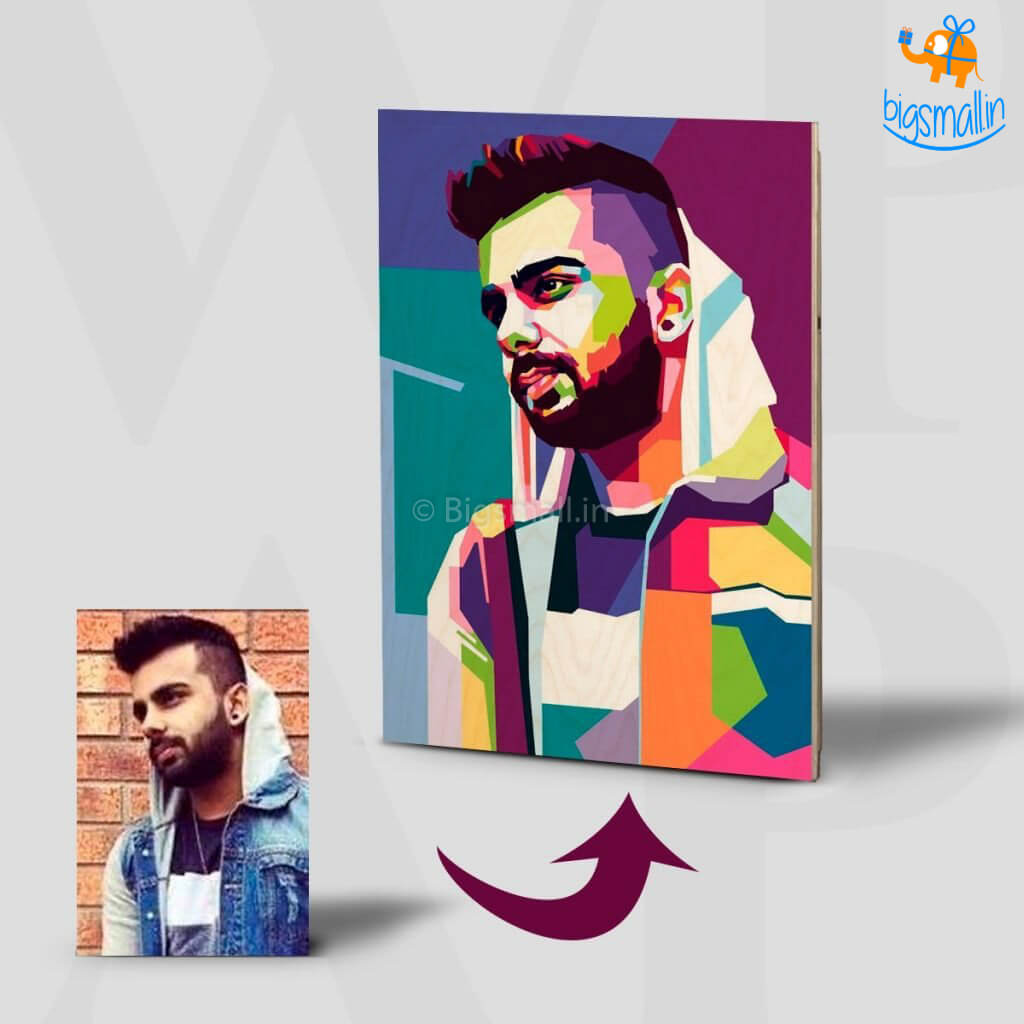 Chitra Chaya Personalized Pop Art Wooden Frame - view 8