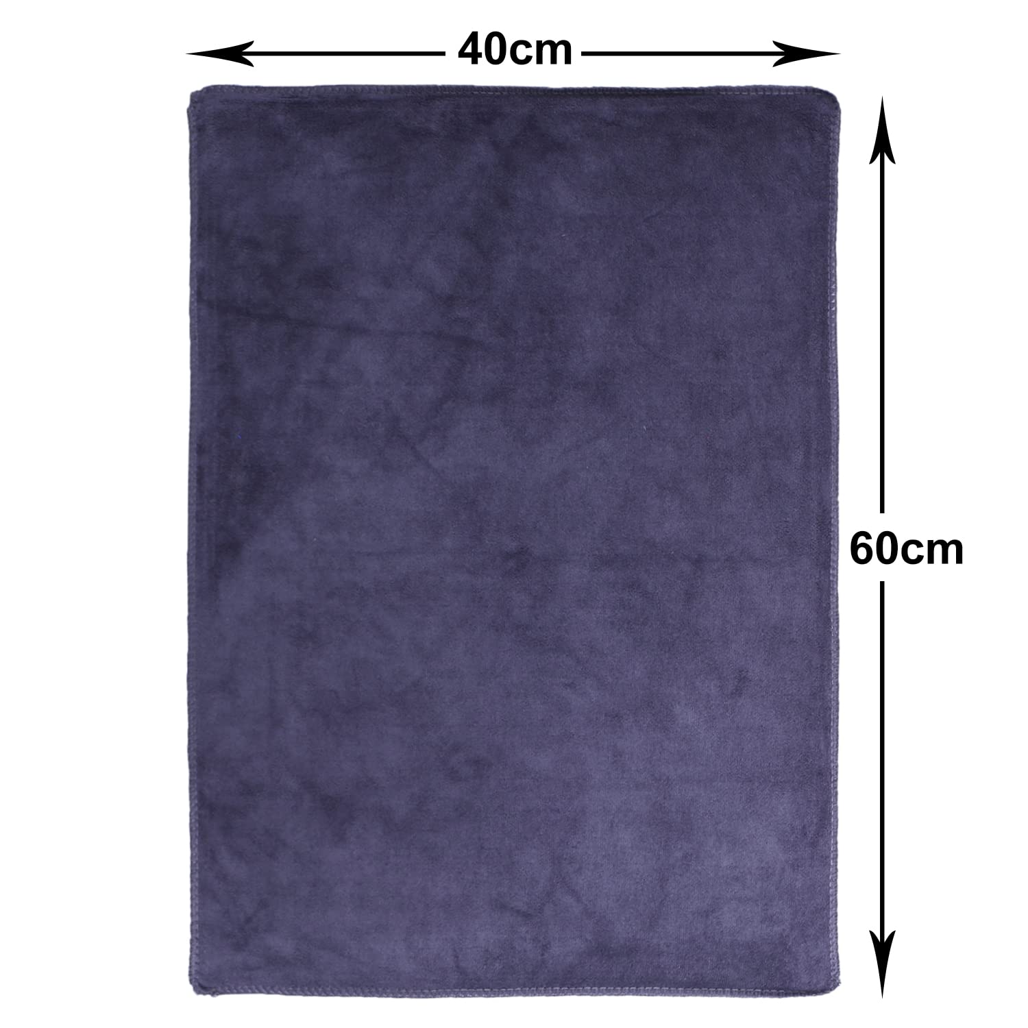 Kuber Industries Cleaning Cloths|Microfiber Highly Absorbent Wash Towels for Kitchen,Car,Window,24 x 16 Inch,Pack of 4 (Gray) - view 6