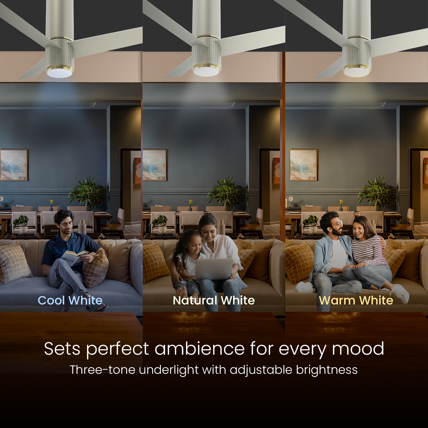 orientelectric Aeroslim with IoT, Remote & 3CCT Underlight BLDC PRO Smart Ceiling Fan - view 33