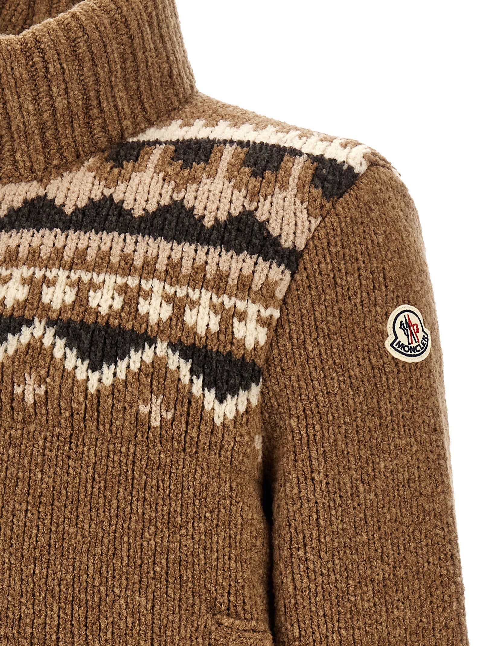 Moncler Geometric Bouclé Cardigan - view 4