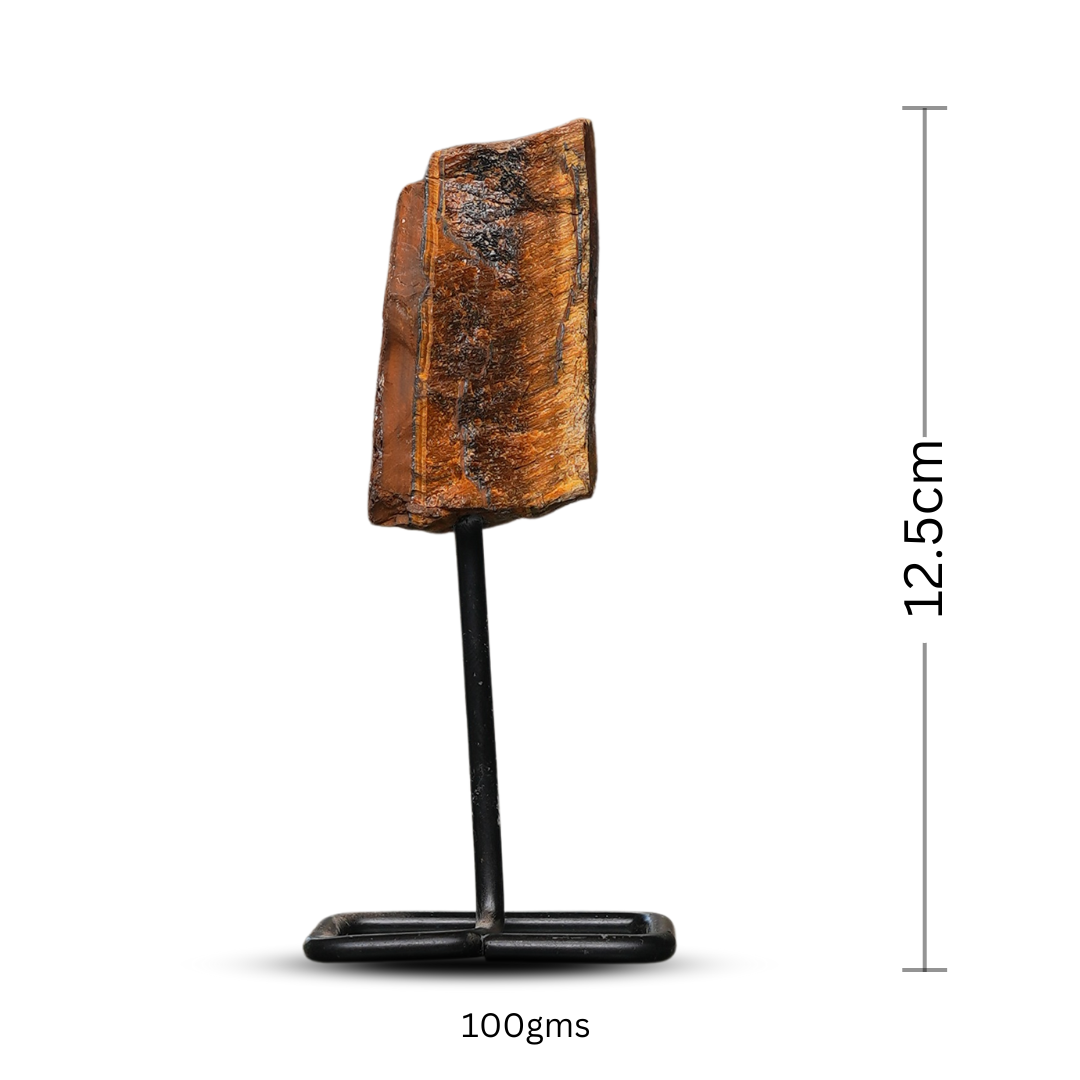 Gemsmantra Tiger Eye Raw Stone Stand - view 3