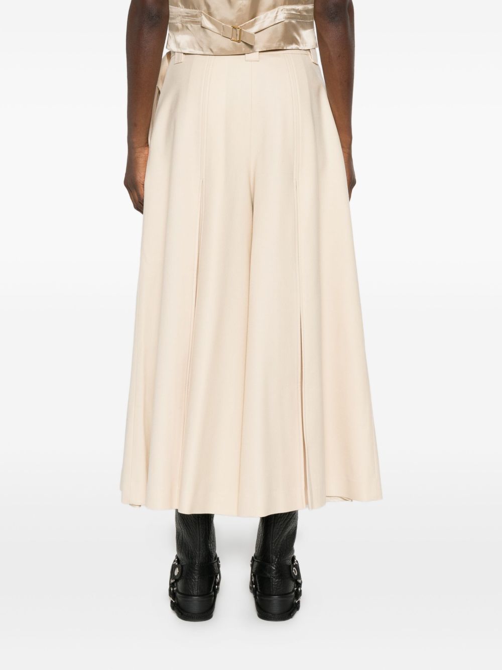 Zimmermann Belted Wide-Leg Wool Blend Trousers - view 2