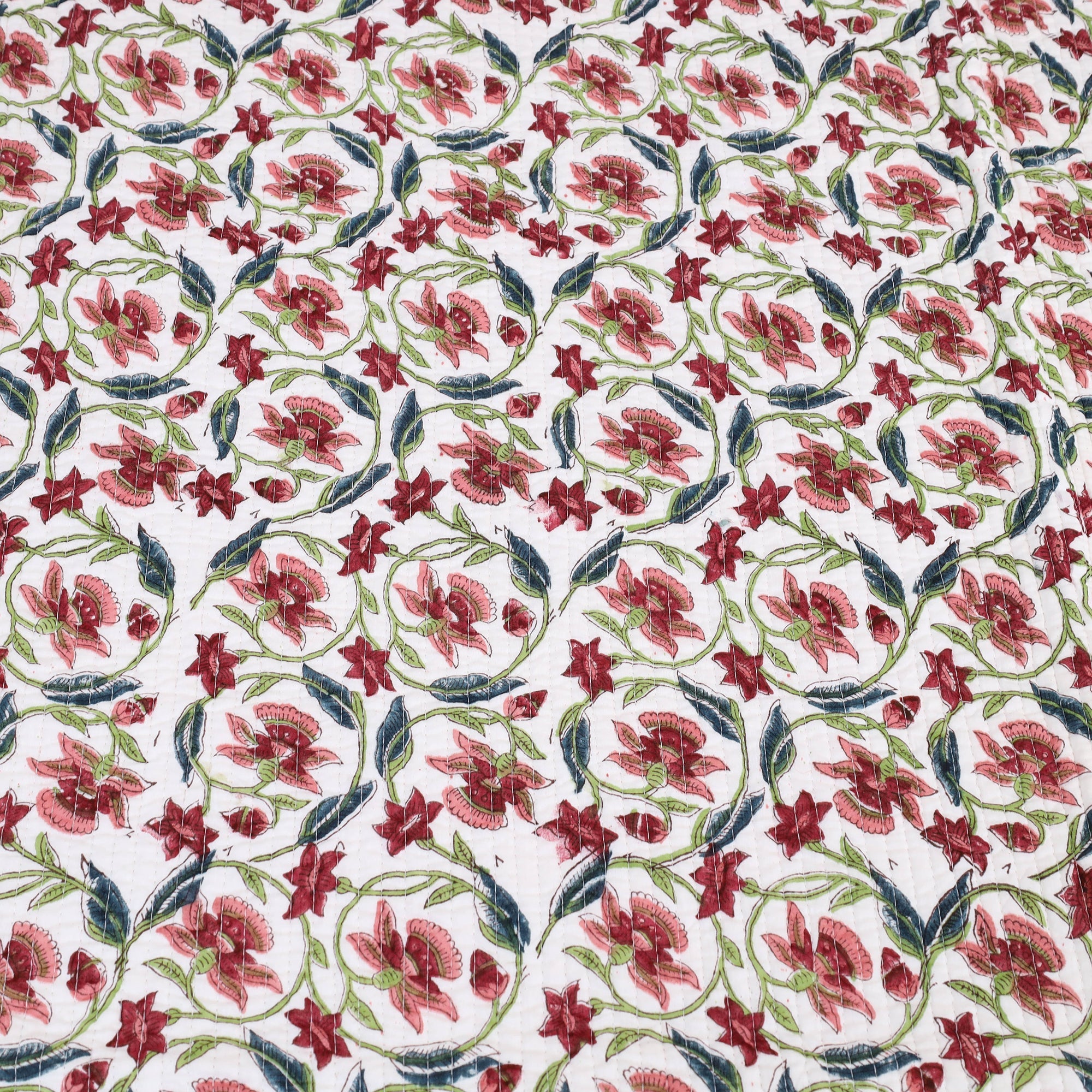 HAVELI CHRONICLES Brown - Double - Reversible Sanganeri Block Print Cotton Quilt Set 11 - view 5
