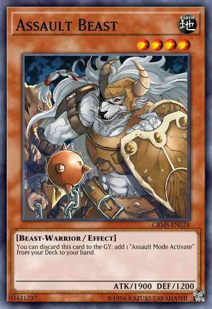 Yu-Gi-Oh! Assault Beast - CRMS-EN024 - Rare - 1st Edition