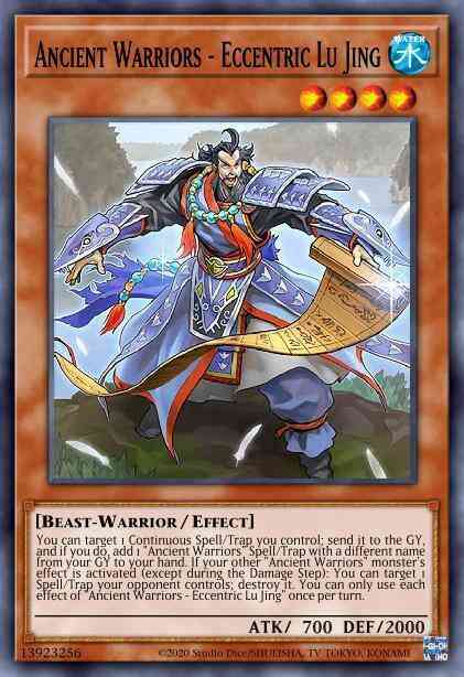 Yu-Gi-Oh! Ancient Warriors - Eccentric Lu Jing - IGAS-EN010 - Rare - 1st Edition