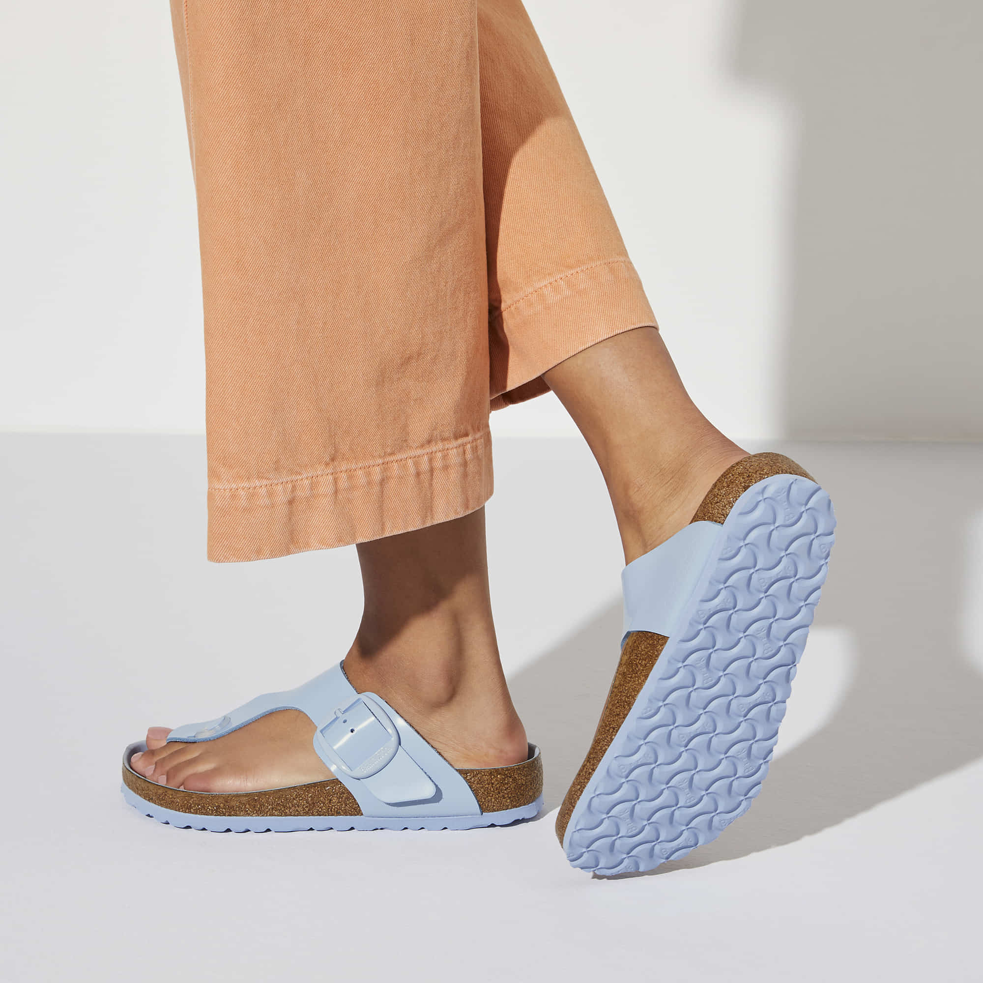 Birkenstock Gizeh Big Buckle Natural Leather Patent - view 7