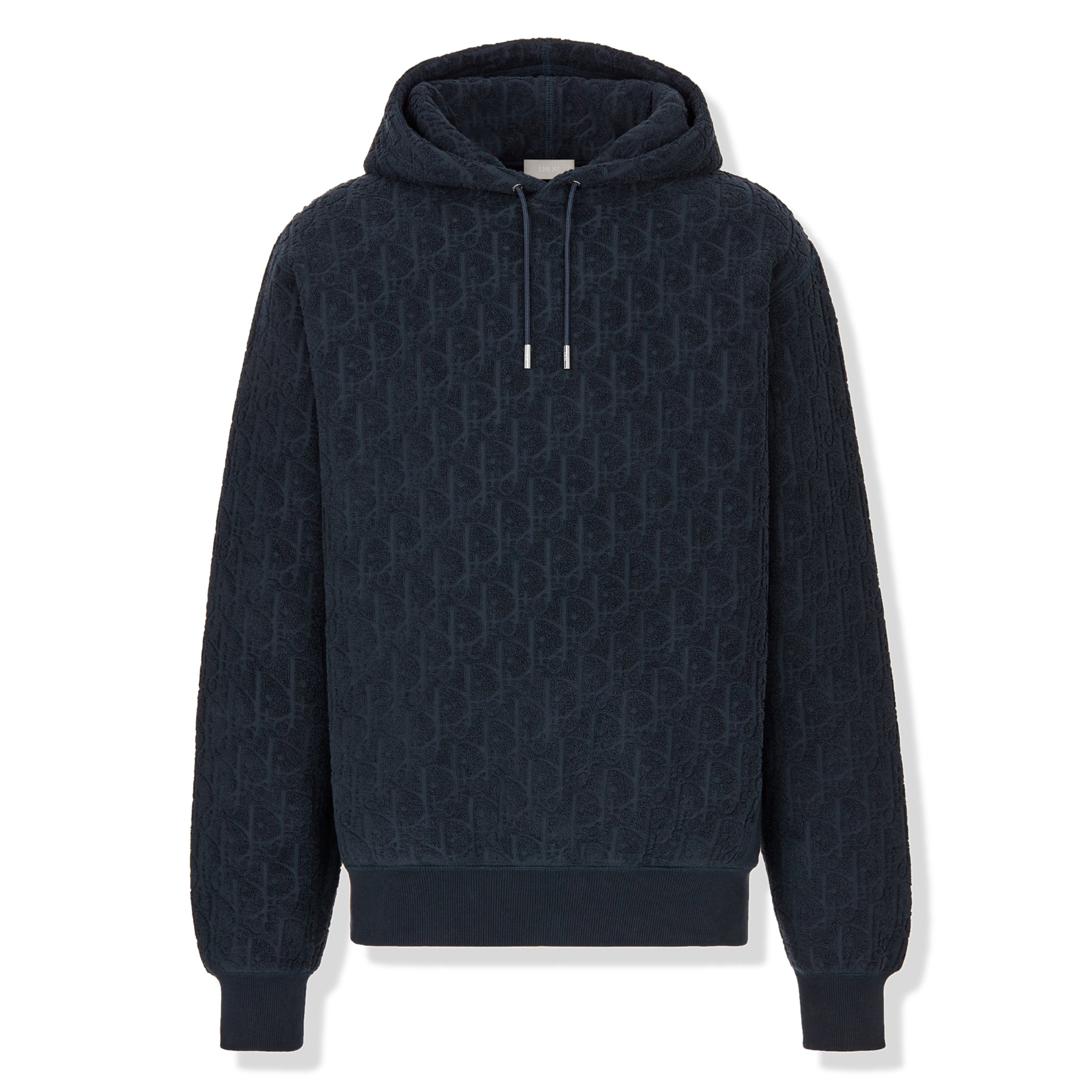 Dior Oblique Towelling Terry Navy Hoodie – Blue