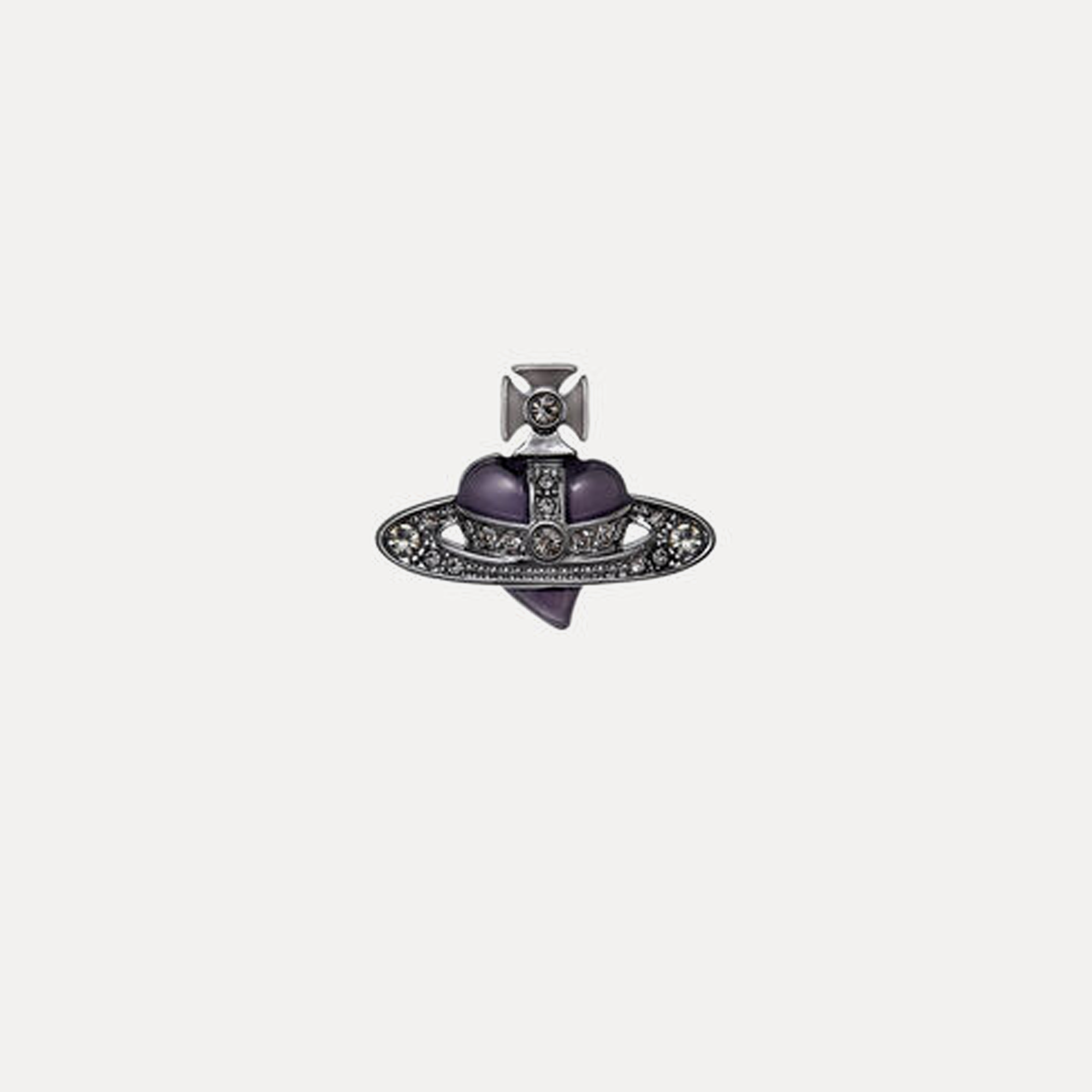 Man diamante heart – Vivienne Westwood Man. Diamante Heart Single Stud