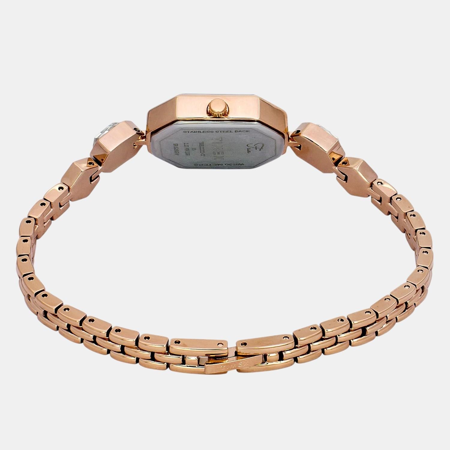 Timex Fria Women Quartz Mother Of Pearl Dial Analog Brass Watch TWEL21101 - view 3
