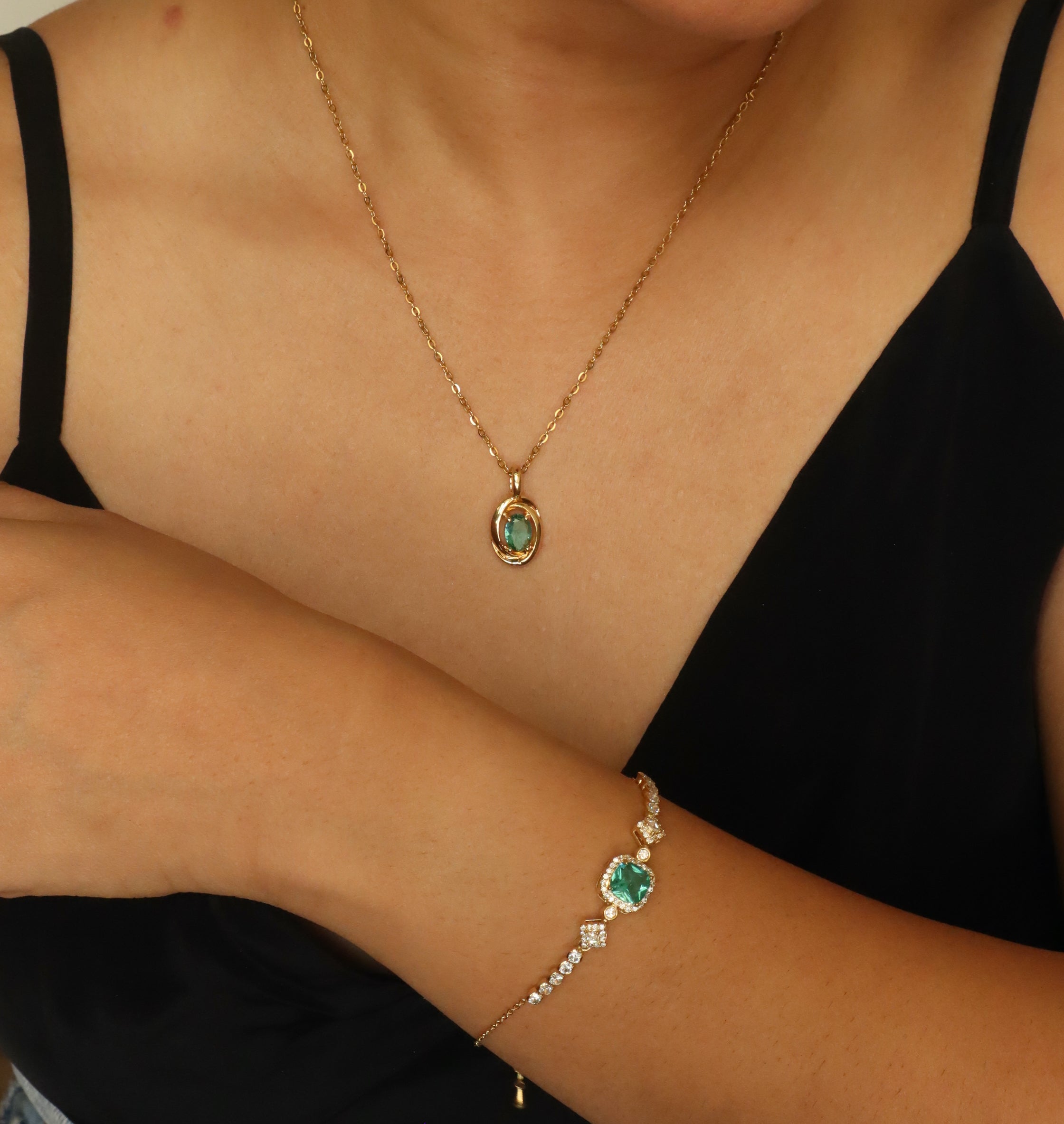 Ash Designs Sydney at Night 18K Gold Plated Necklace - view 2