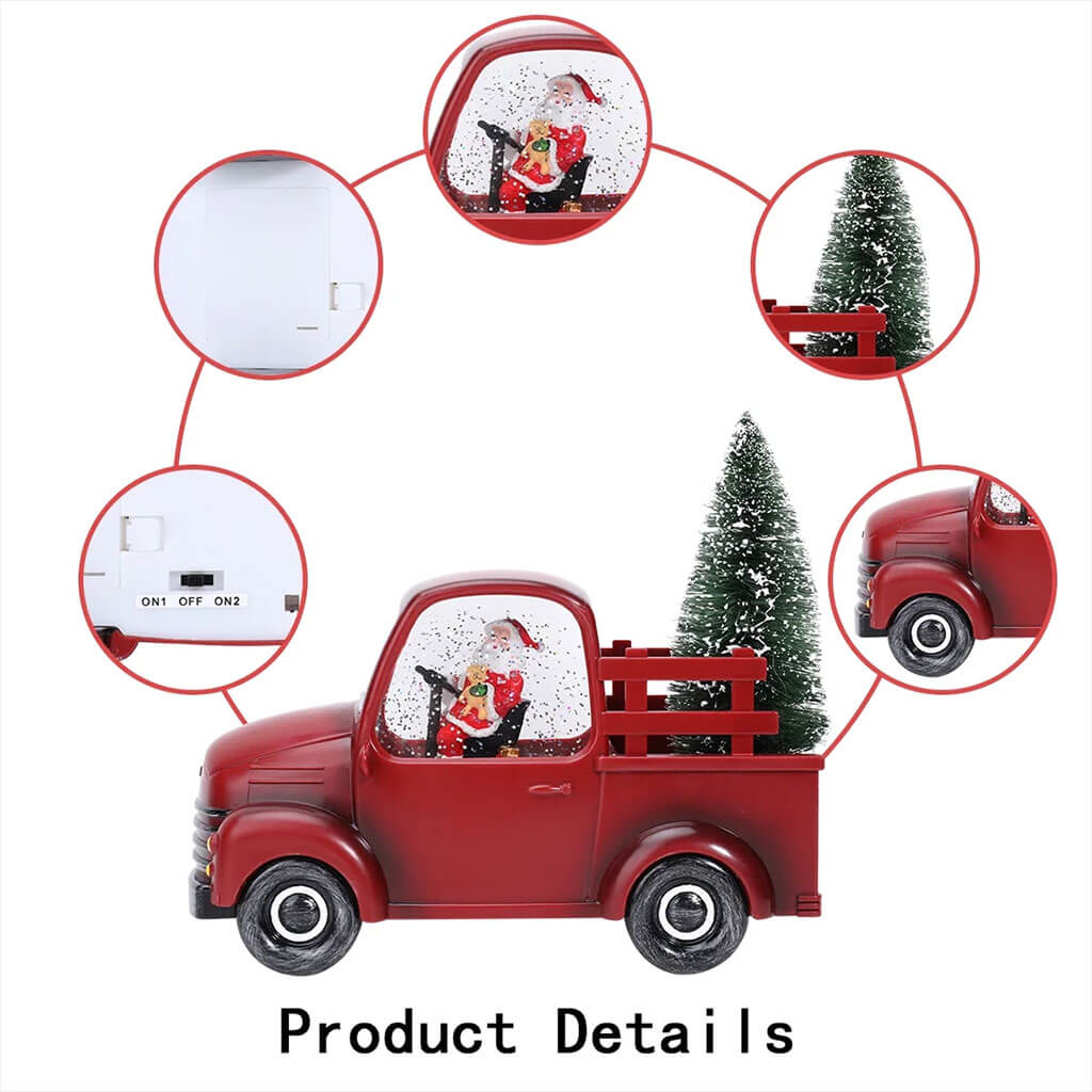 Artnery Santa Musical Truck With Lamp - view 2