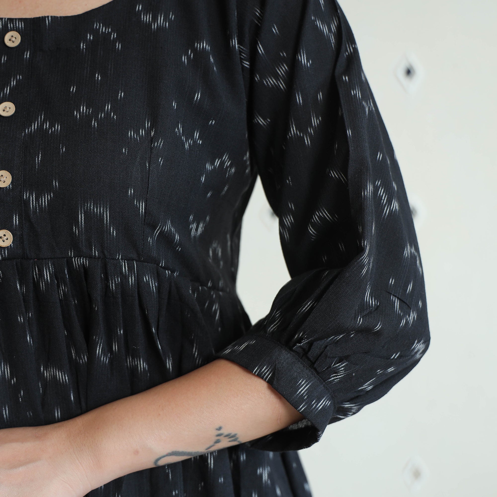 ITOKRI CASUALS Black - Pochampally Ikat Cotton Co-Ord Set 08 - view 6