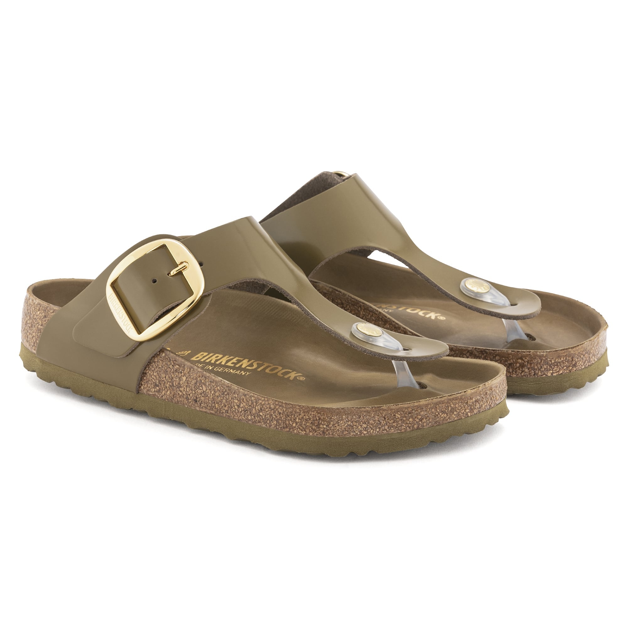 Birkenstock Gizeh Big Buckle Natural Leather Patent - view 3