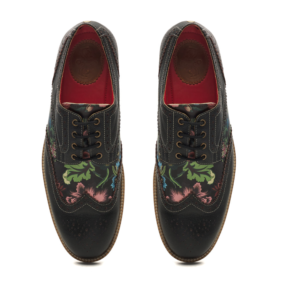 Banjaaran Studio Bageecha Derby_Brogue for Men – Coal Black (discontinued) - view 2