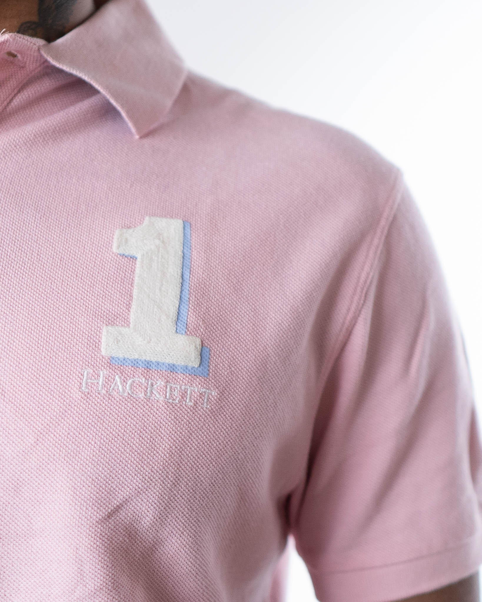 Hackett New Classic Polo T-Shirt - Pink - view 2