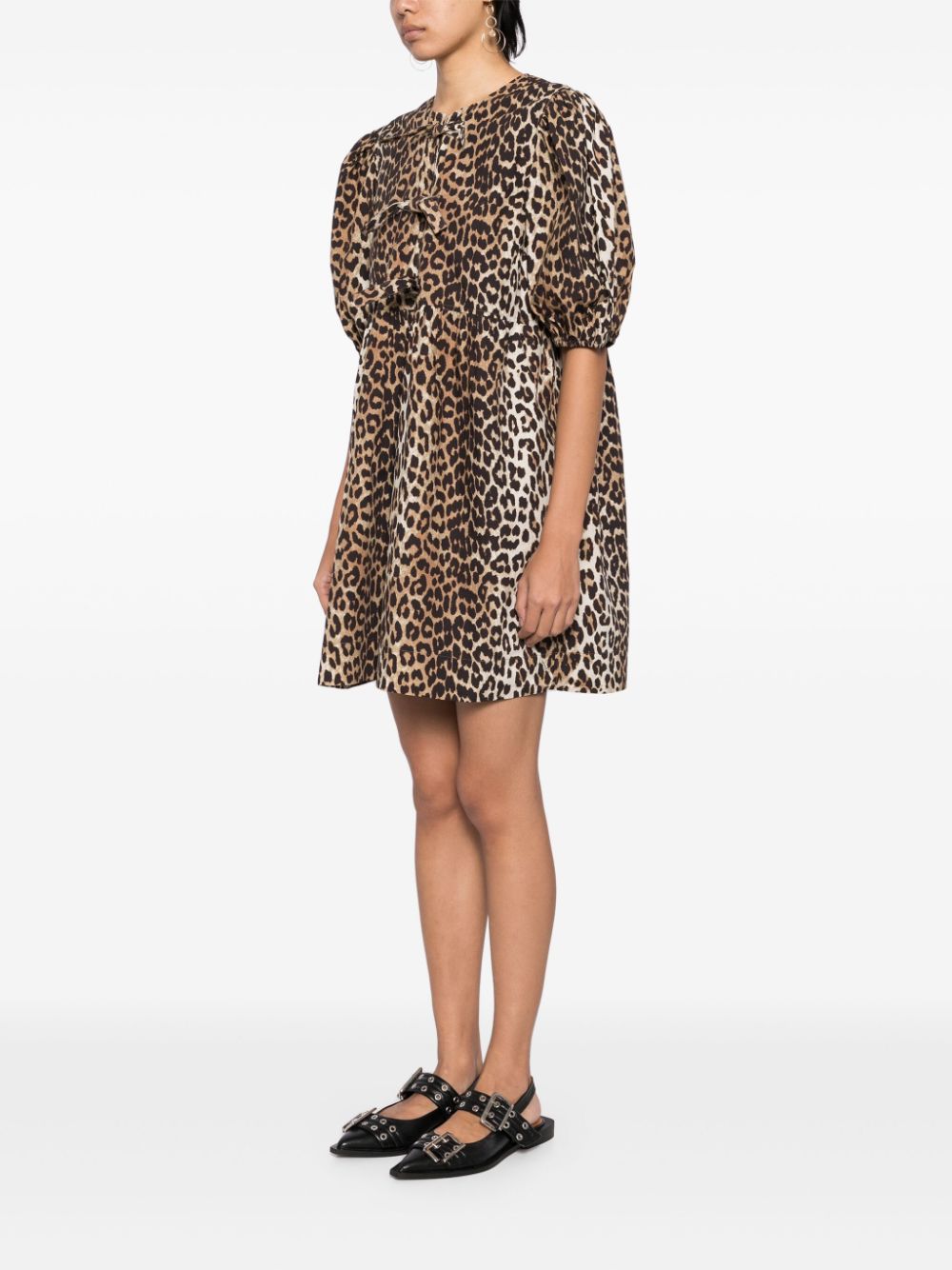 Ganni Conscious Criteria page Organic cotton mini dress - view 3