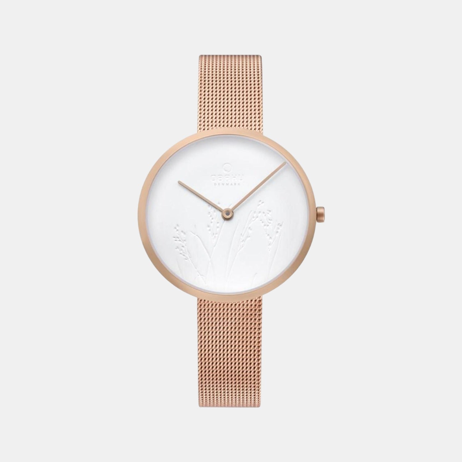 Obaku Hassel Natur Women Quartz Silver Dial Analog Stainless Steel Watch V219LXVHMV