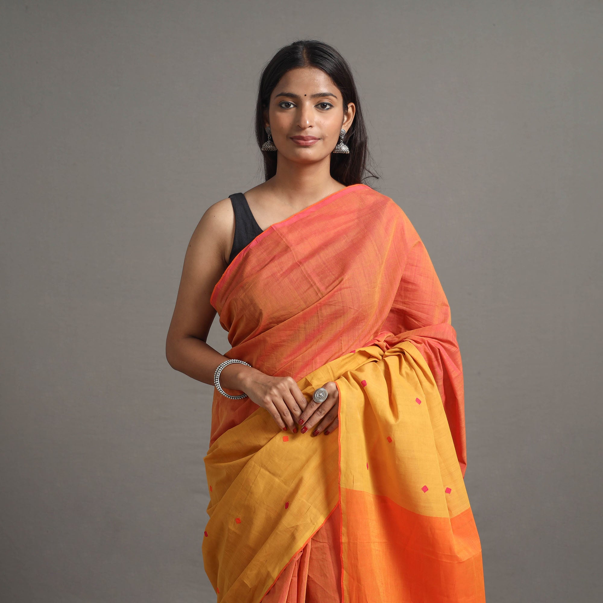 CHITRIKA Half and Half Buta Cotton Handloom Saree 121 - view 3
