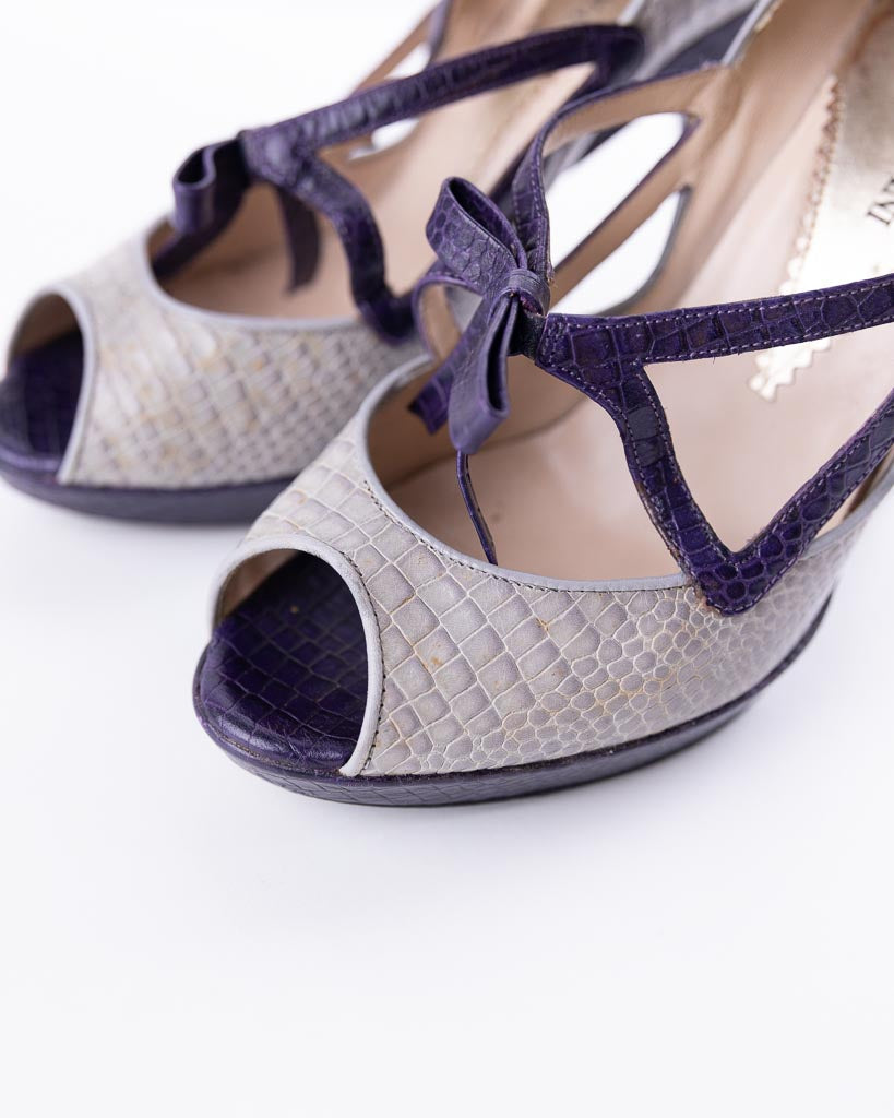 Emporio Armani Leather Heels - view 4