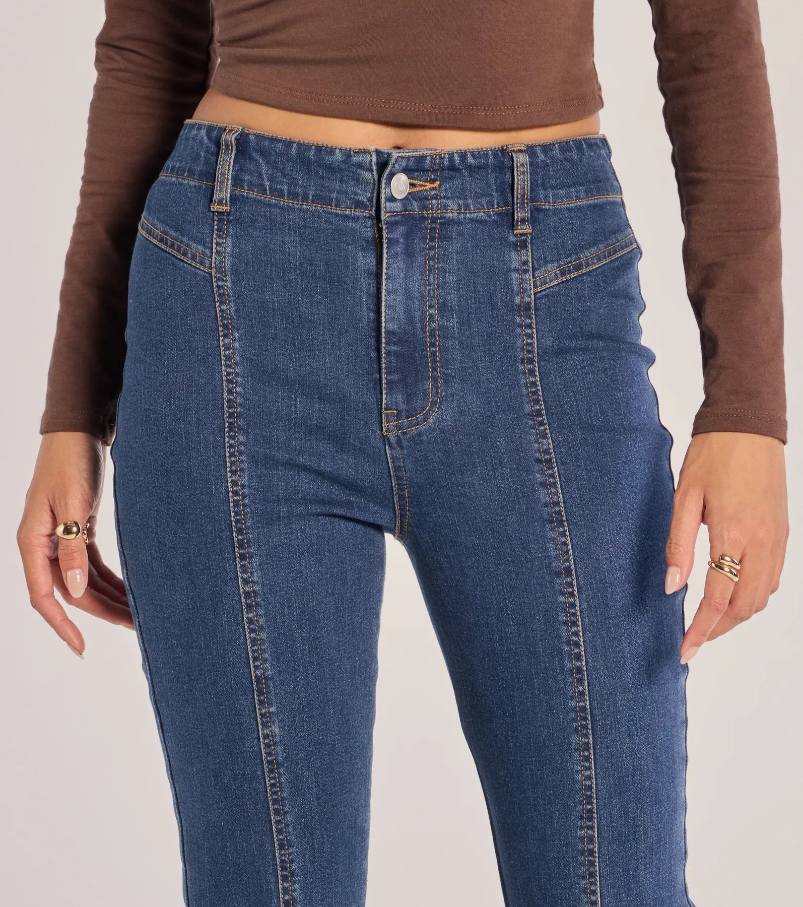 Windsor Seamlessly Chic High-Rise Bootcut Denim Jeans - view 3