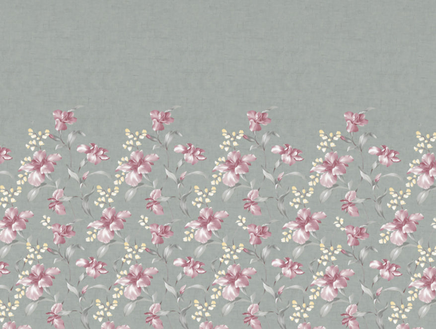Spaces India Floral Moon Rock - Grey 100% Cotton Shell Single Quilt / AC Comforter - Bohemia By Spaces - view 5