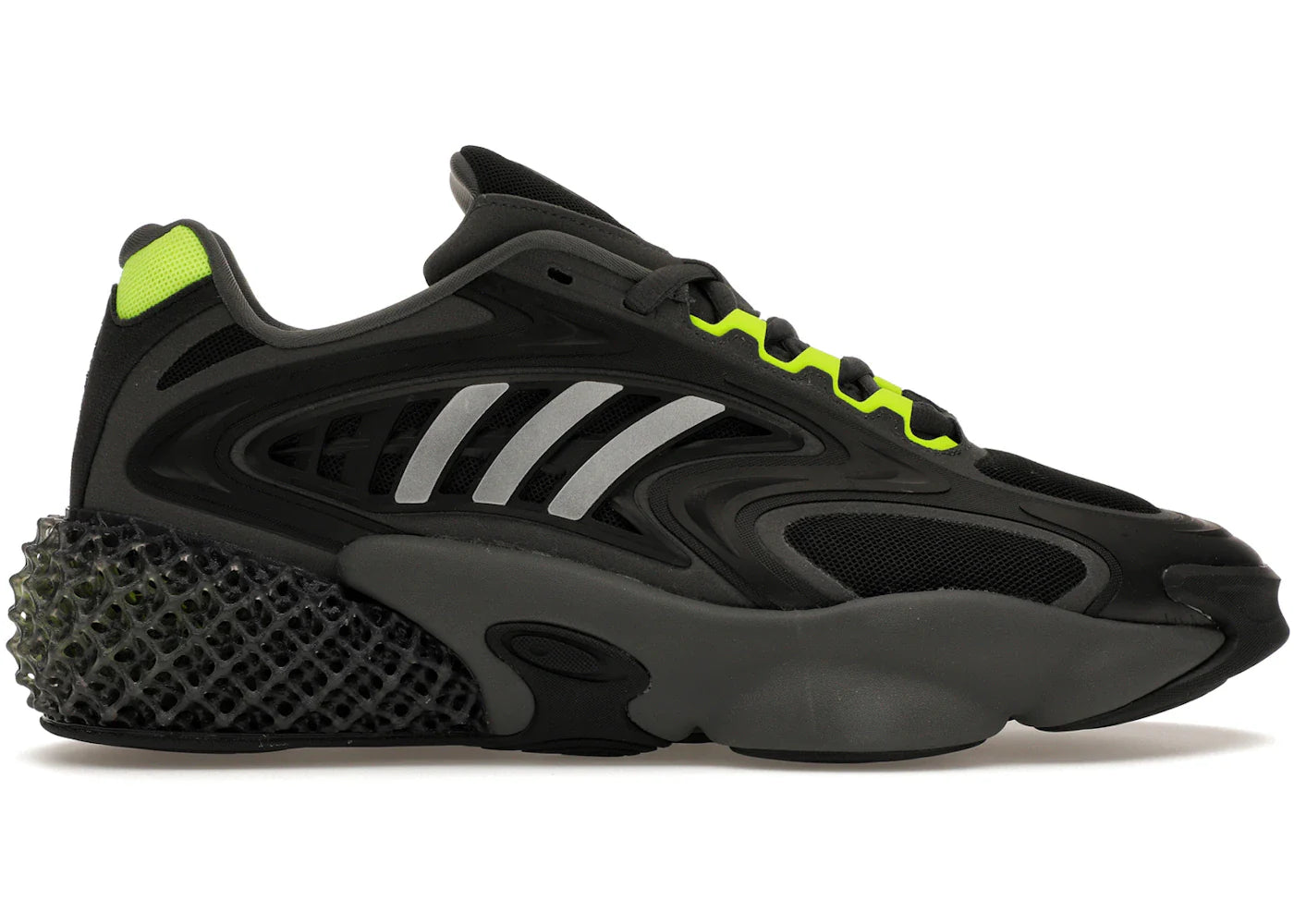 adidas 4D Krazed Black Solar Yellow - view 2