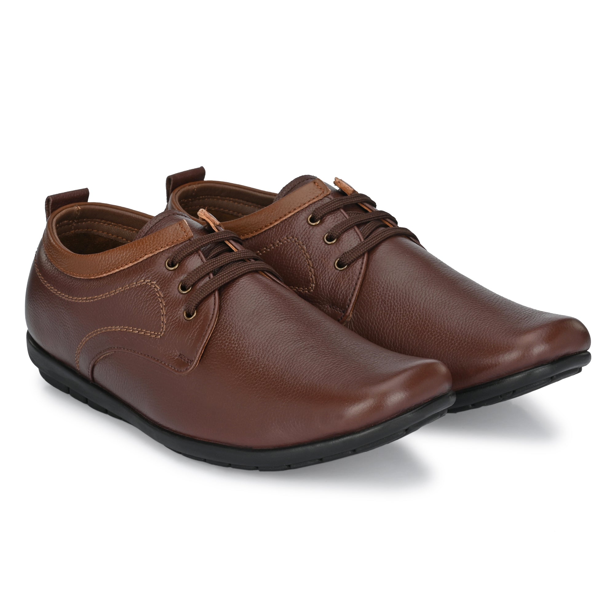 egoss-shoes Egoss Casual Genuine Leather Derby Shoes For Men - view 3