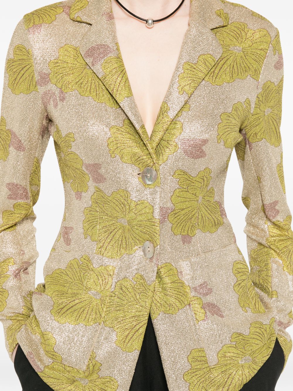 Siyu Rosella single-breasted jacket - view 5