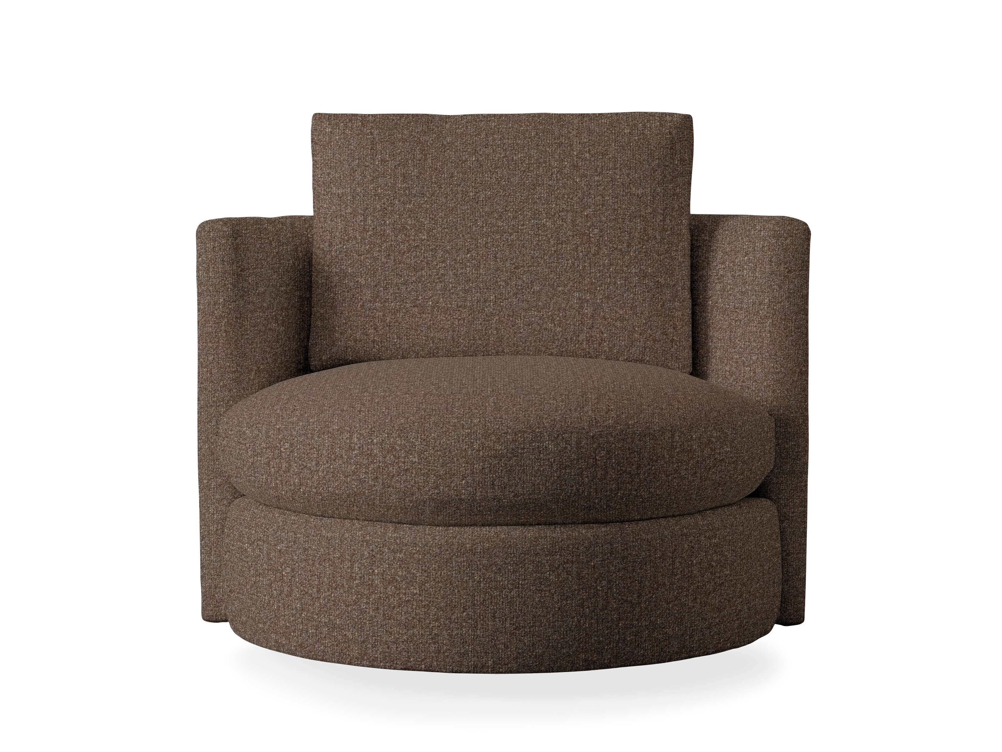 Arhaus Kipton Curved Swivel Chair
