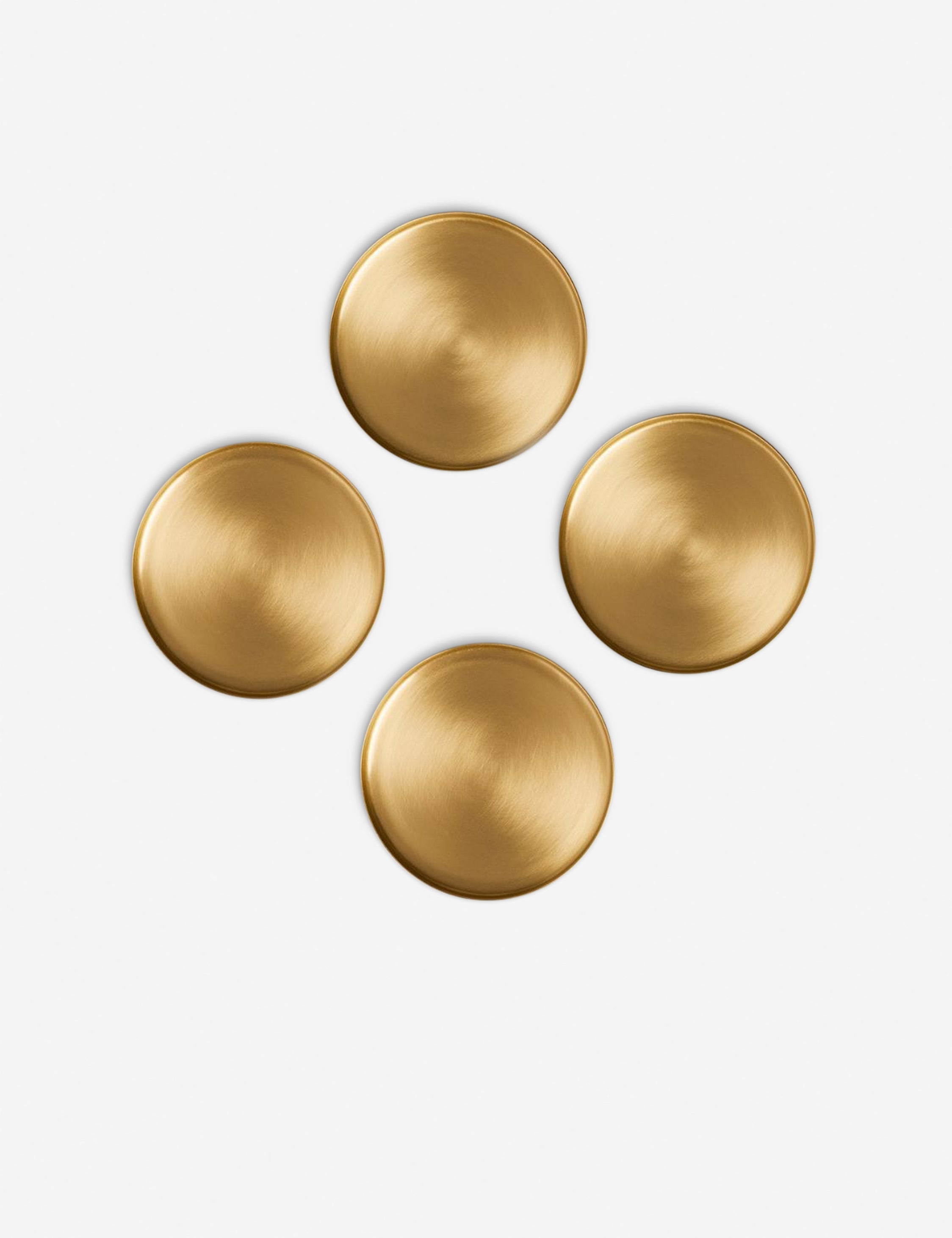 Lulu and Georgia Heirloom Brass Coasters (Set of 4) by Fleck