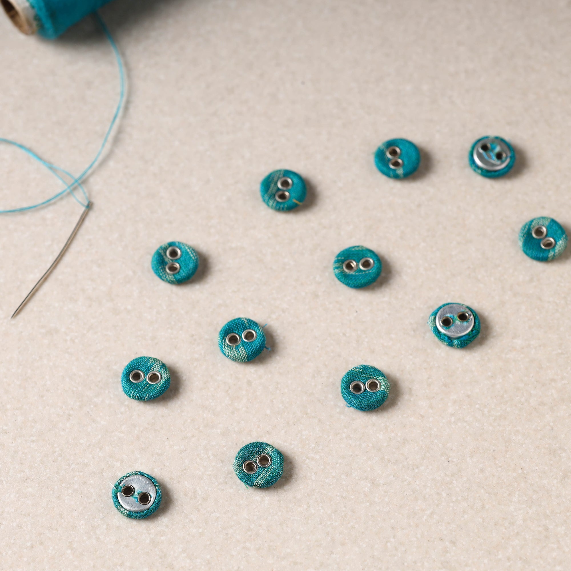 BUTTON BAAZ 1cm Buttonbaaz Handmade Button Small (Set of 12) 33