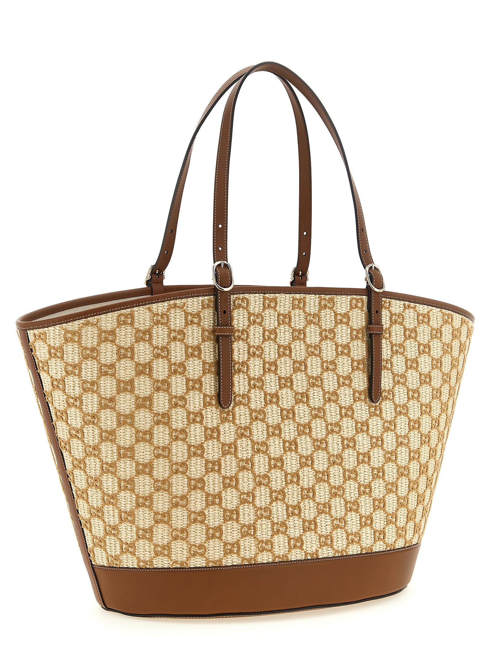 Gucci Large Woven Shopping Bag - view 2
