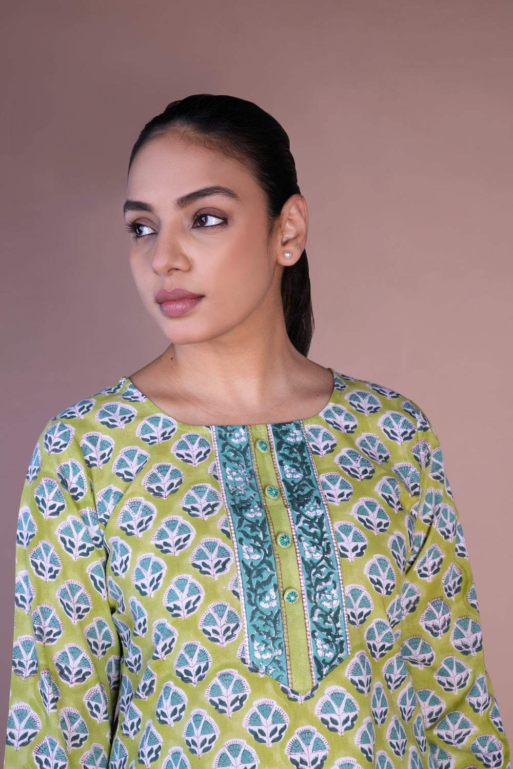 Kalanjali Ethnics Handblock printed cotton kurti - view 6
