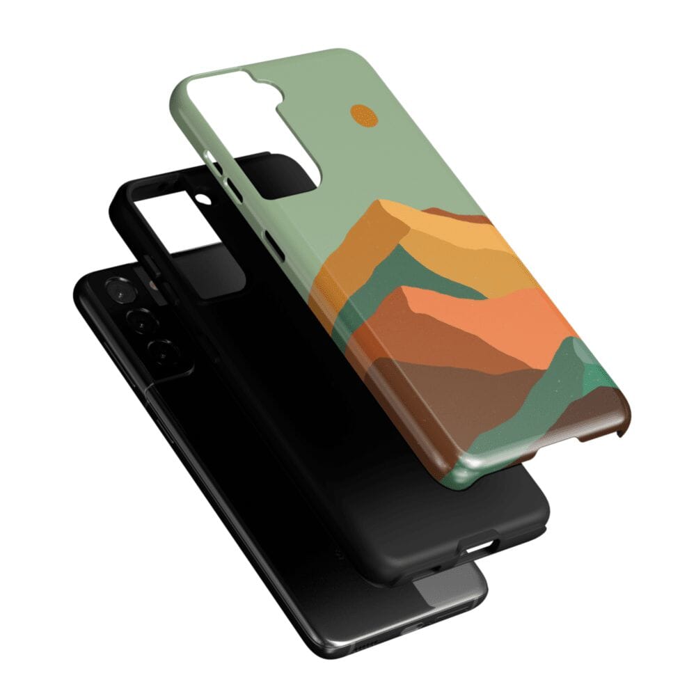 Casetry Endless Peaks | Colorblock Mountain Samsung Case - view 21