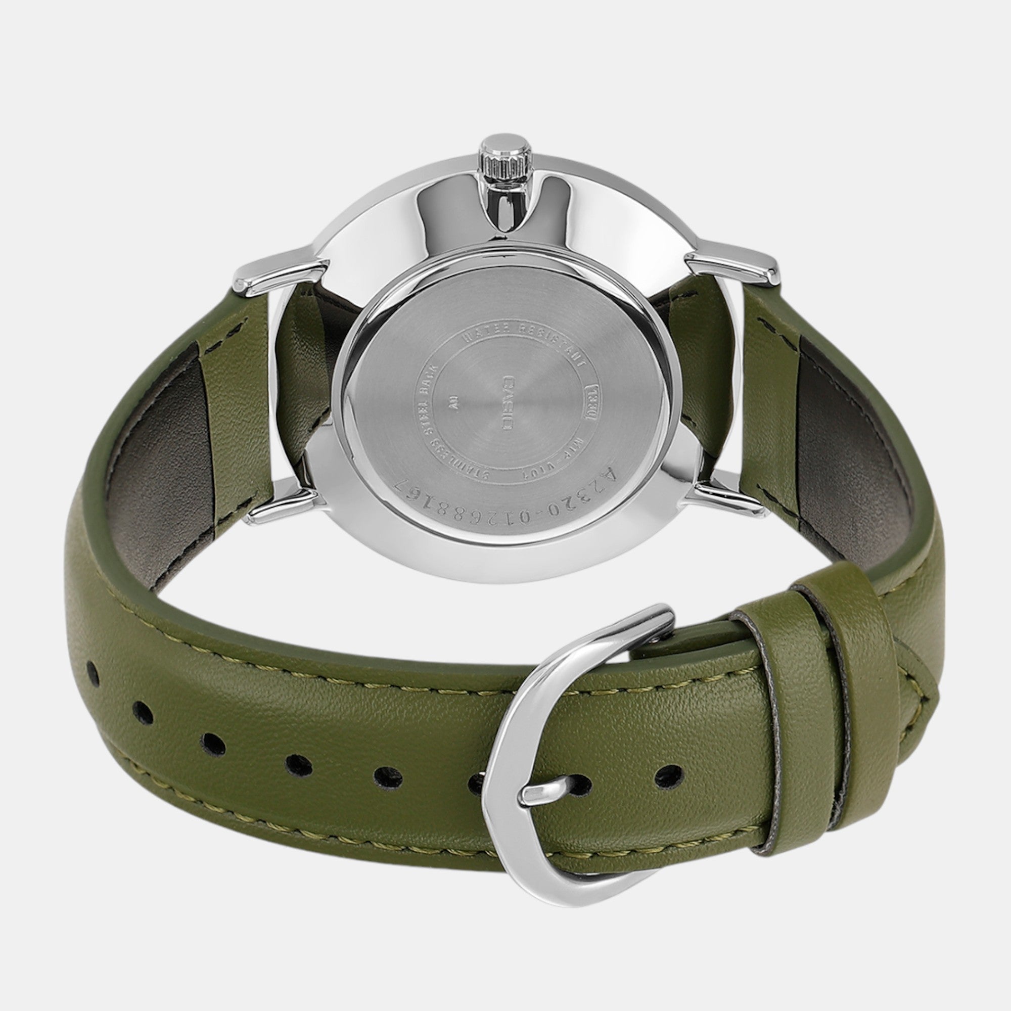 Casio Enticer Men Quartz Beige Dial Analog Leather Watch A2320 - view 6