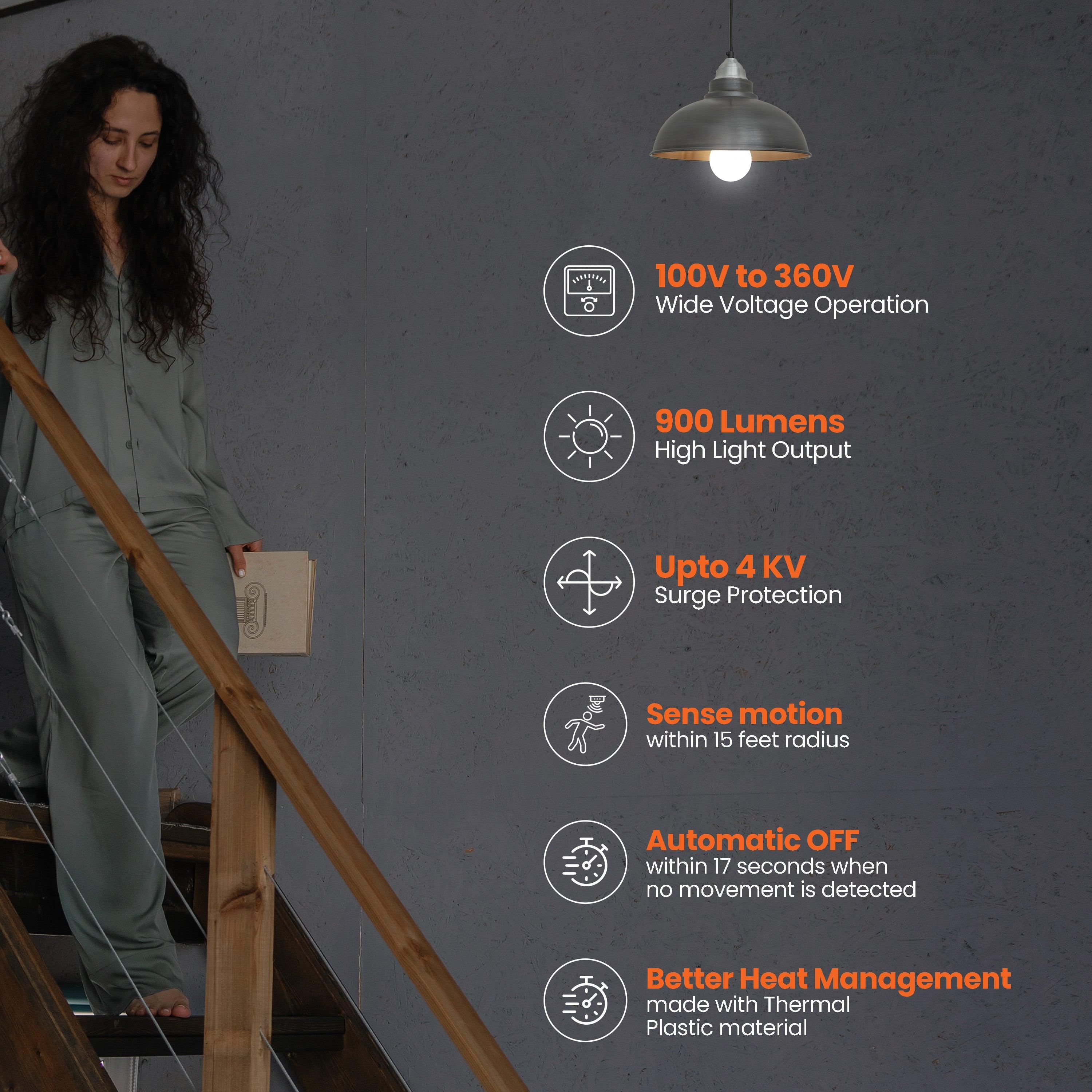 orientelectric Motion Sensor LED Bulb – Cool White - view 2