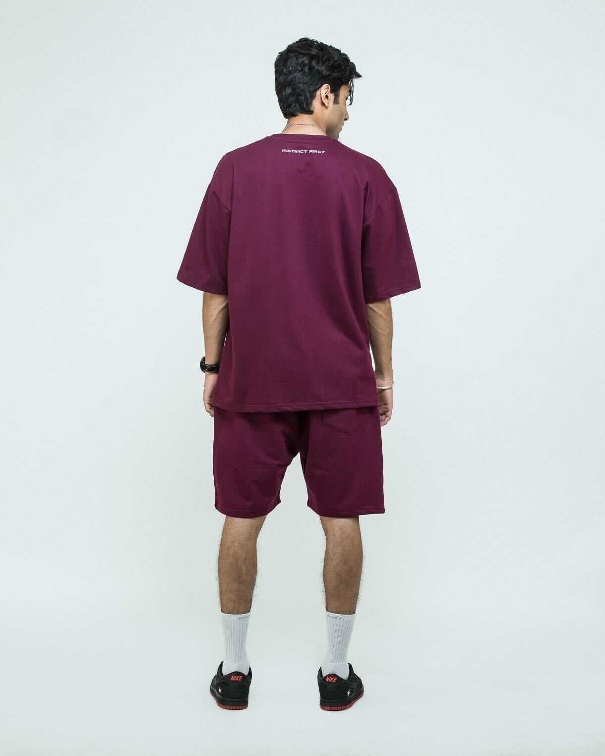 Instinct First Oversized T-Shirt - Wilderness Wine - view 6