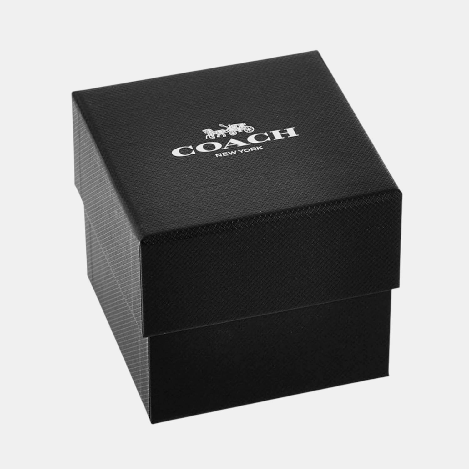 Coach Brooks Unisex Quartz Black Dial Analog Stainless Steel Watch 14400035 - view 6