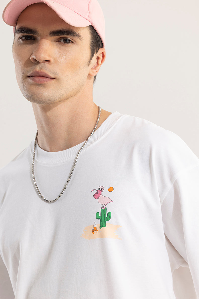 SNITCH Nights In Pacos White Oversized T-Shirt - view 5