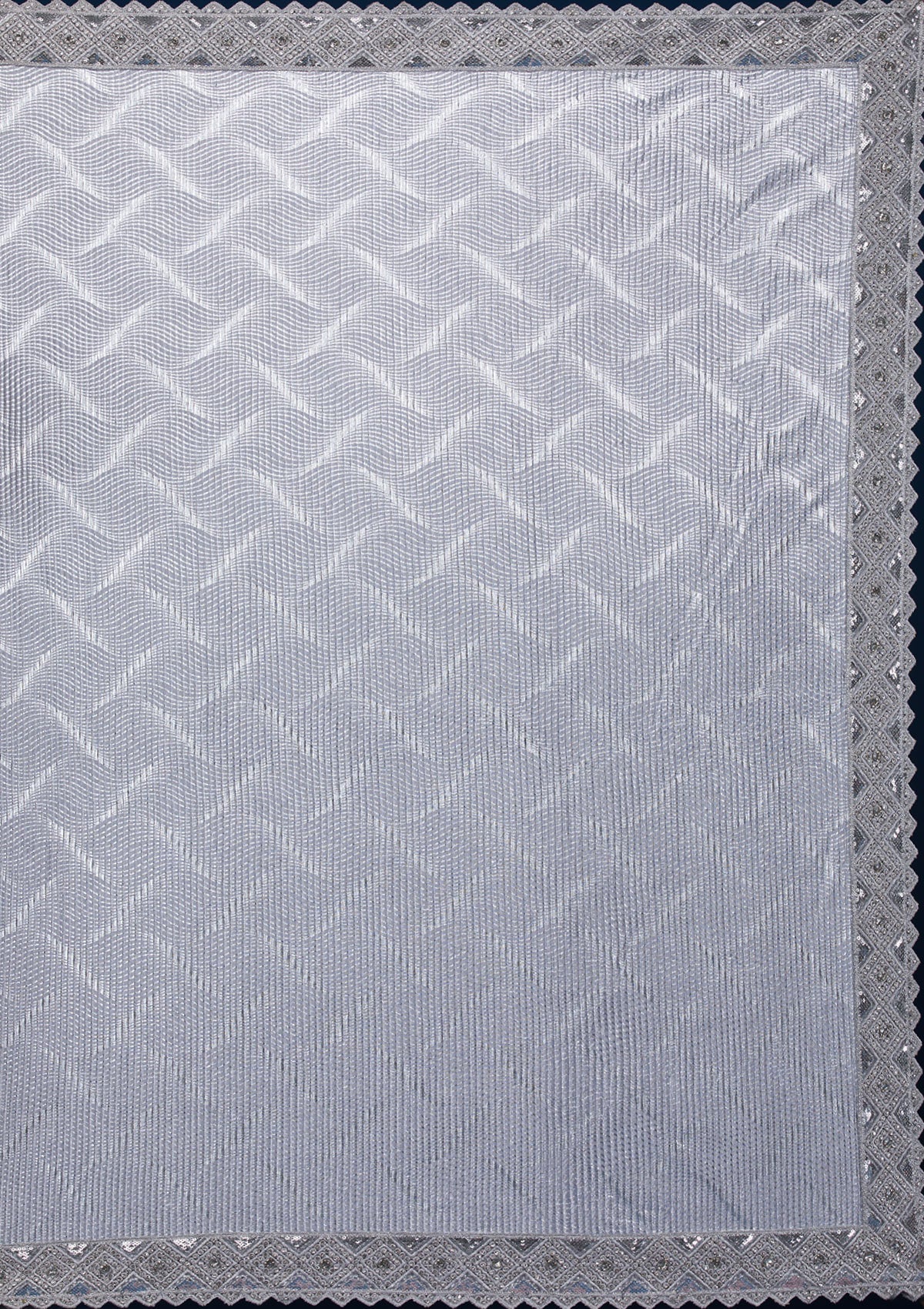 Koskii Grey Stonework Semi Crepe Saree – Women's - view 8