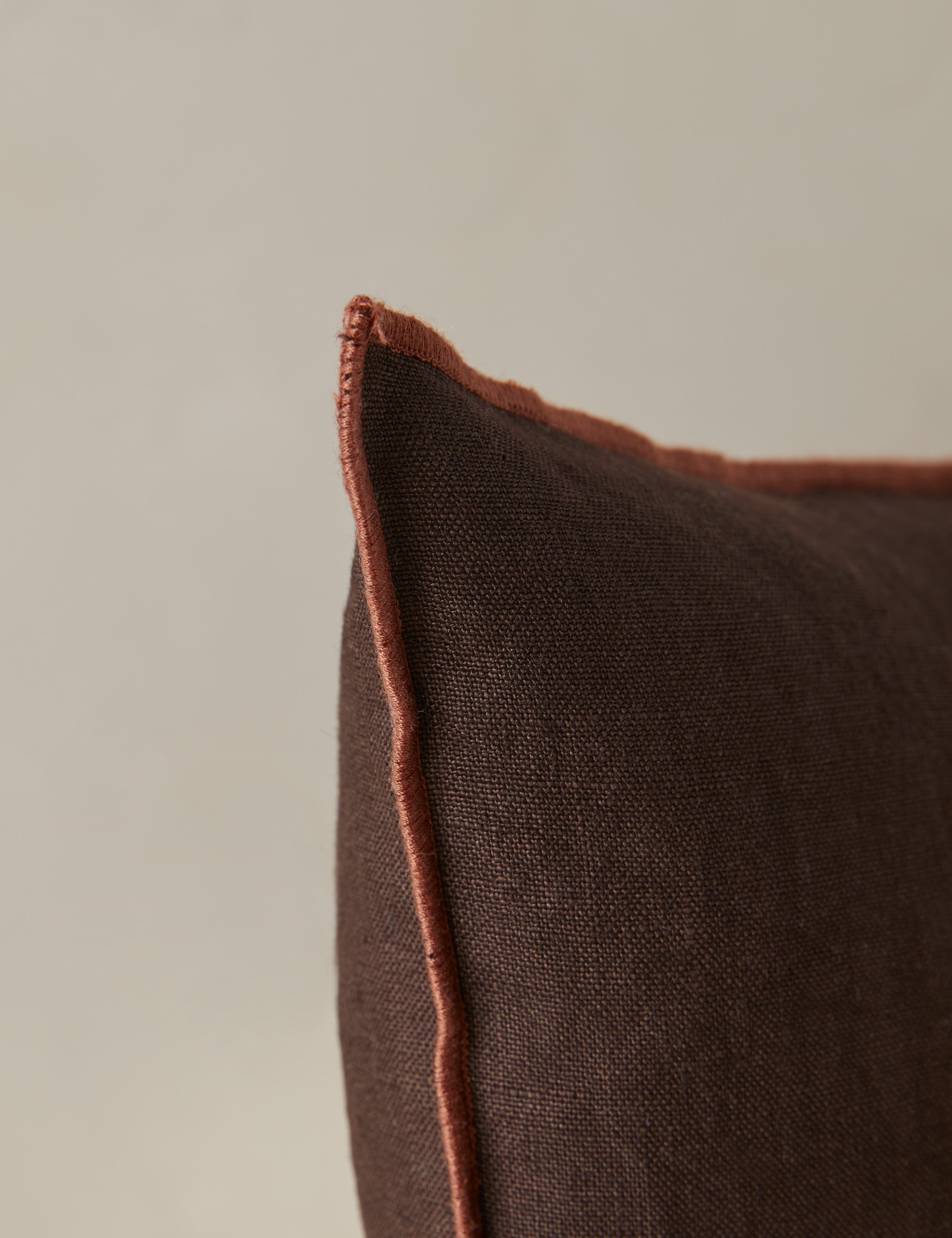Lulu and Georgia Carys Contrast Linen Pillow - view 41