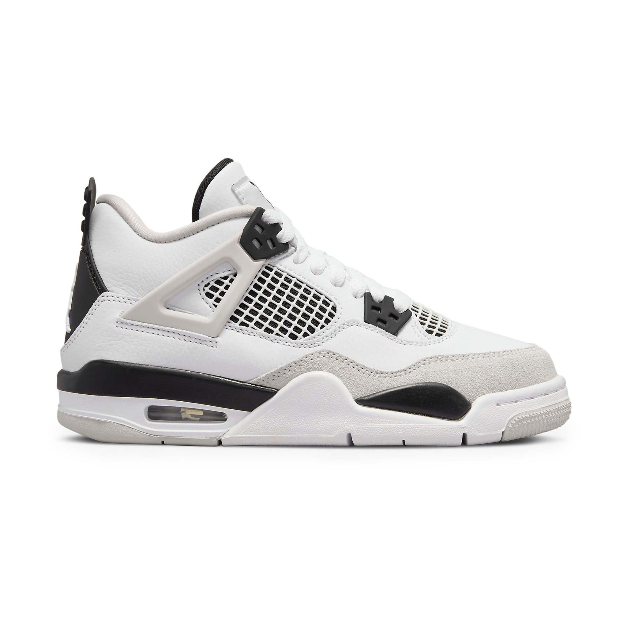 Air Jordan 4 Retro Military Black (GS) – White