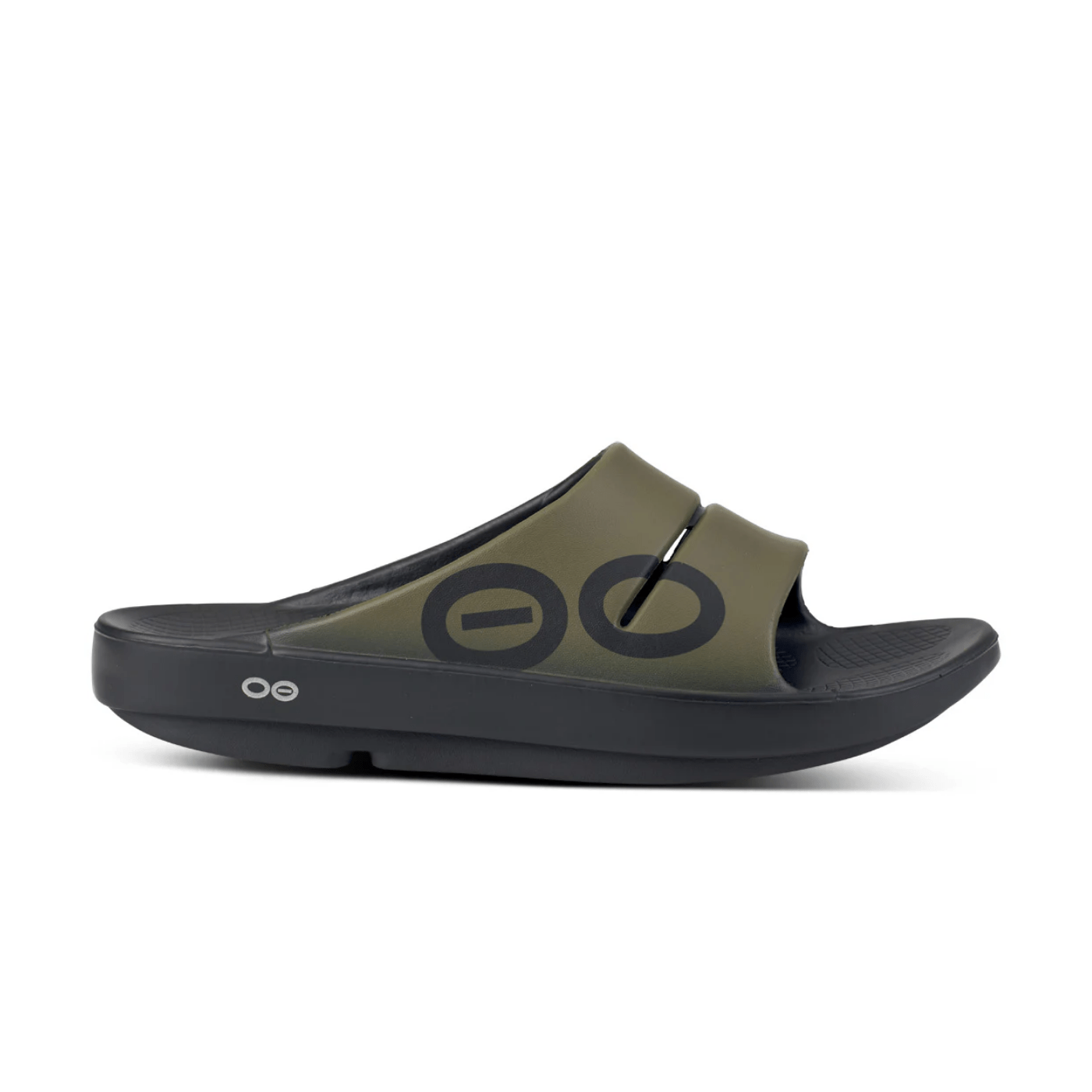 HYPE ELIXIR Oofos OOahh Sport Slide Sandal Tactical Green