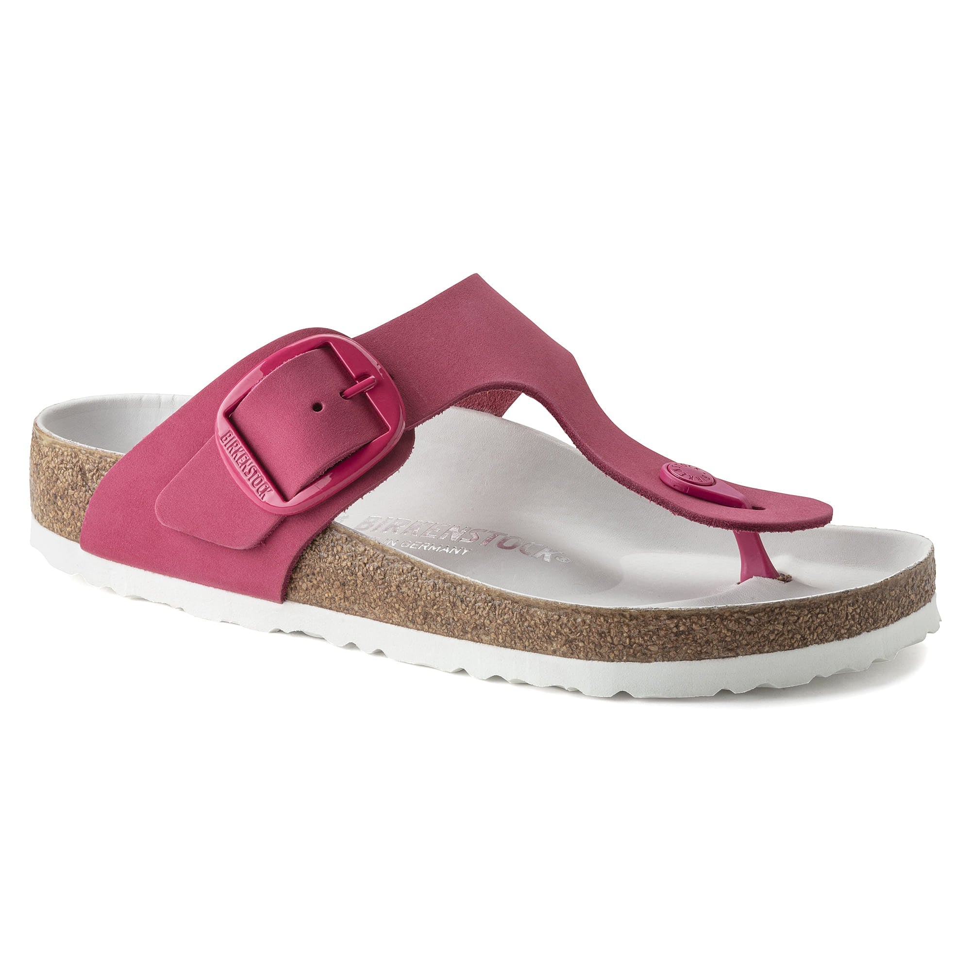 Birkenstock Gizeh Big Buckle Nubuck Leather – Pink Pink/Fuchsia Tulip - view 9